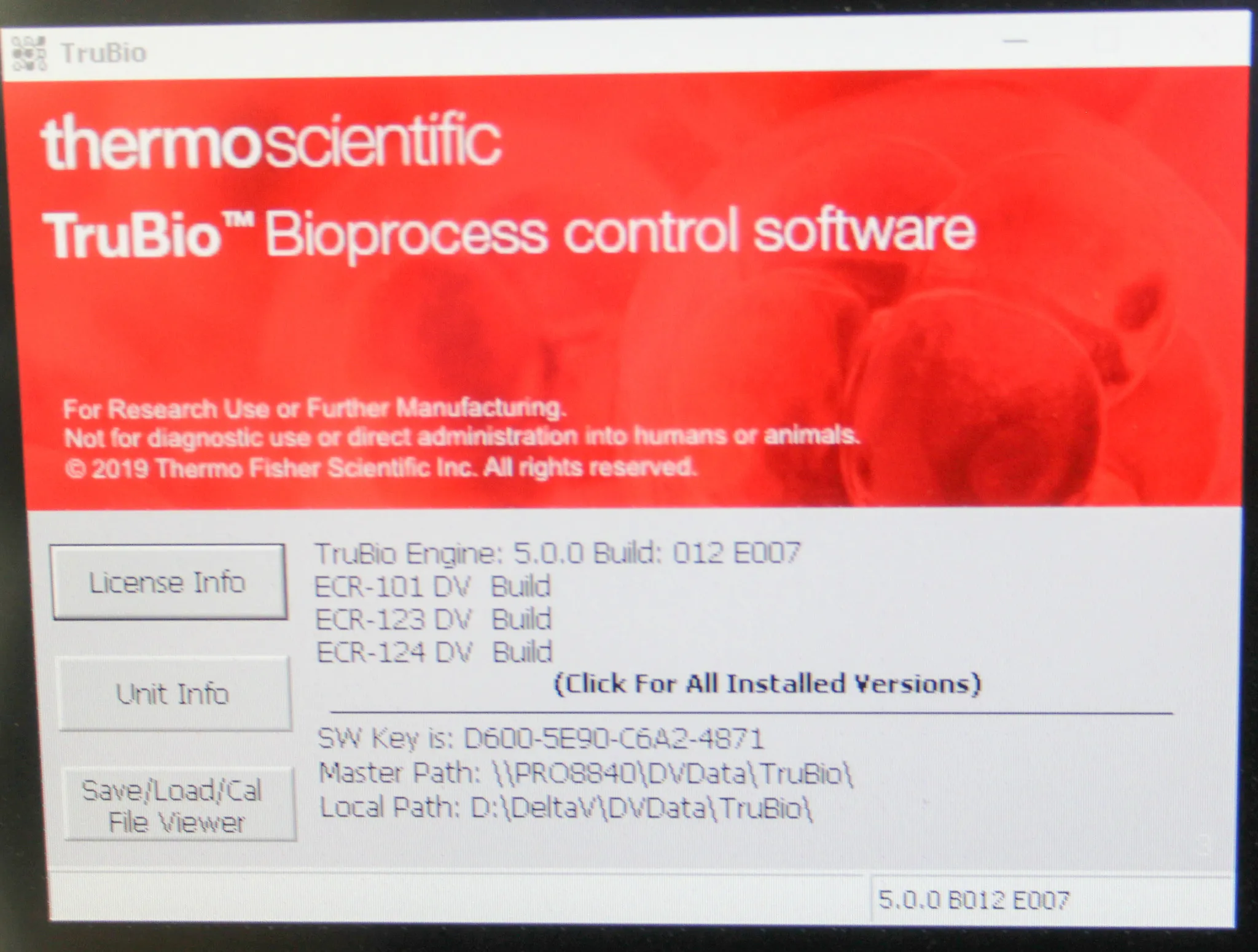 Thermo Scientific HyPerforma G3Lite Bioreactor Controller w/ 30L Single Use Fermentor (SUF)