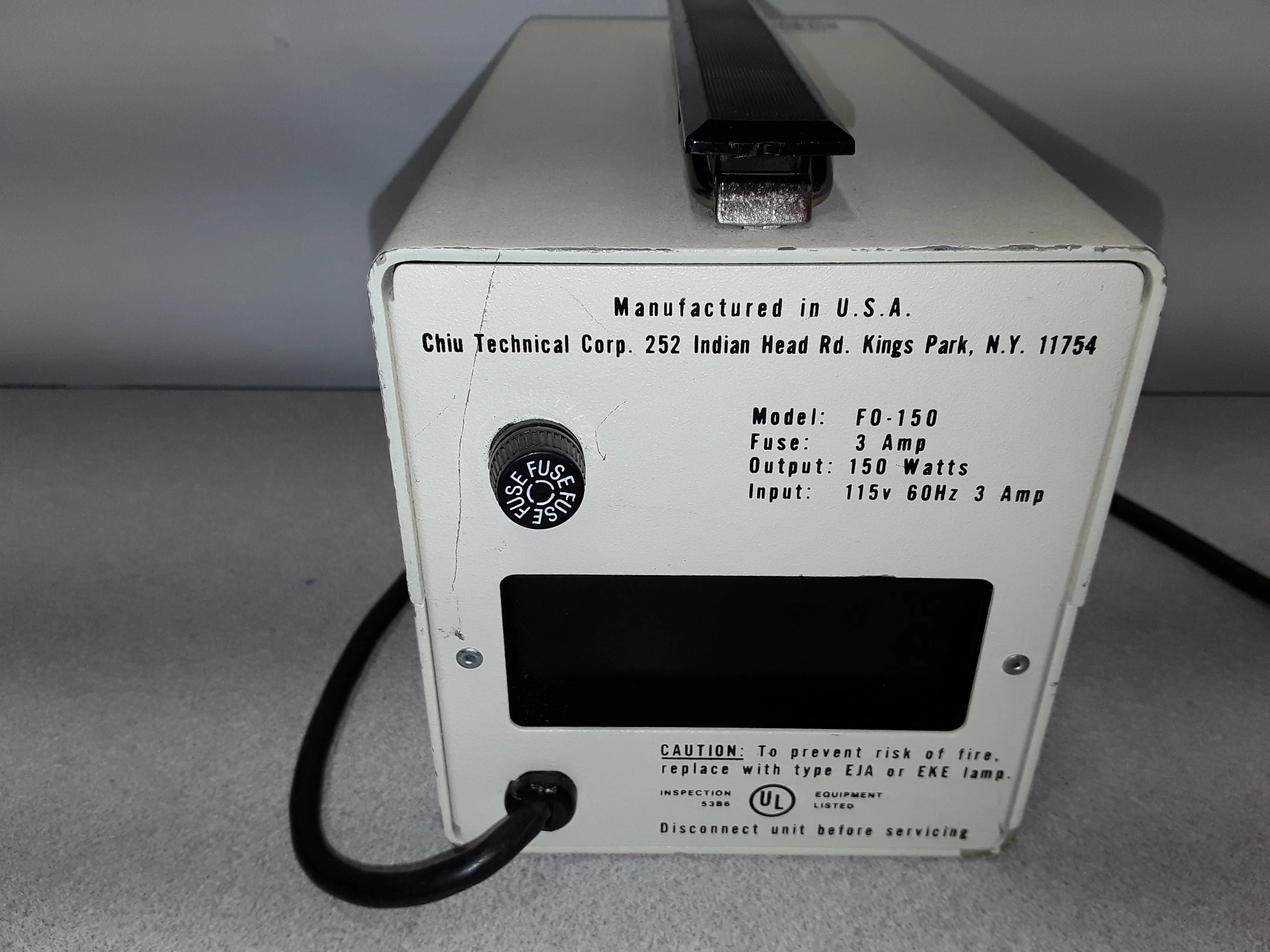 CHIU Technical Lumina FO-150 150W Fiber Optic Light Source Illuminator