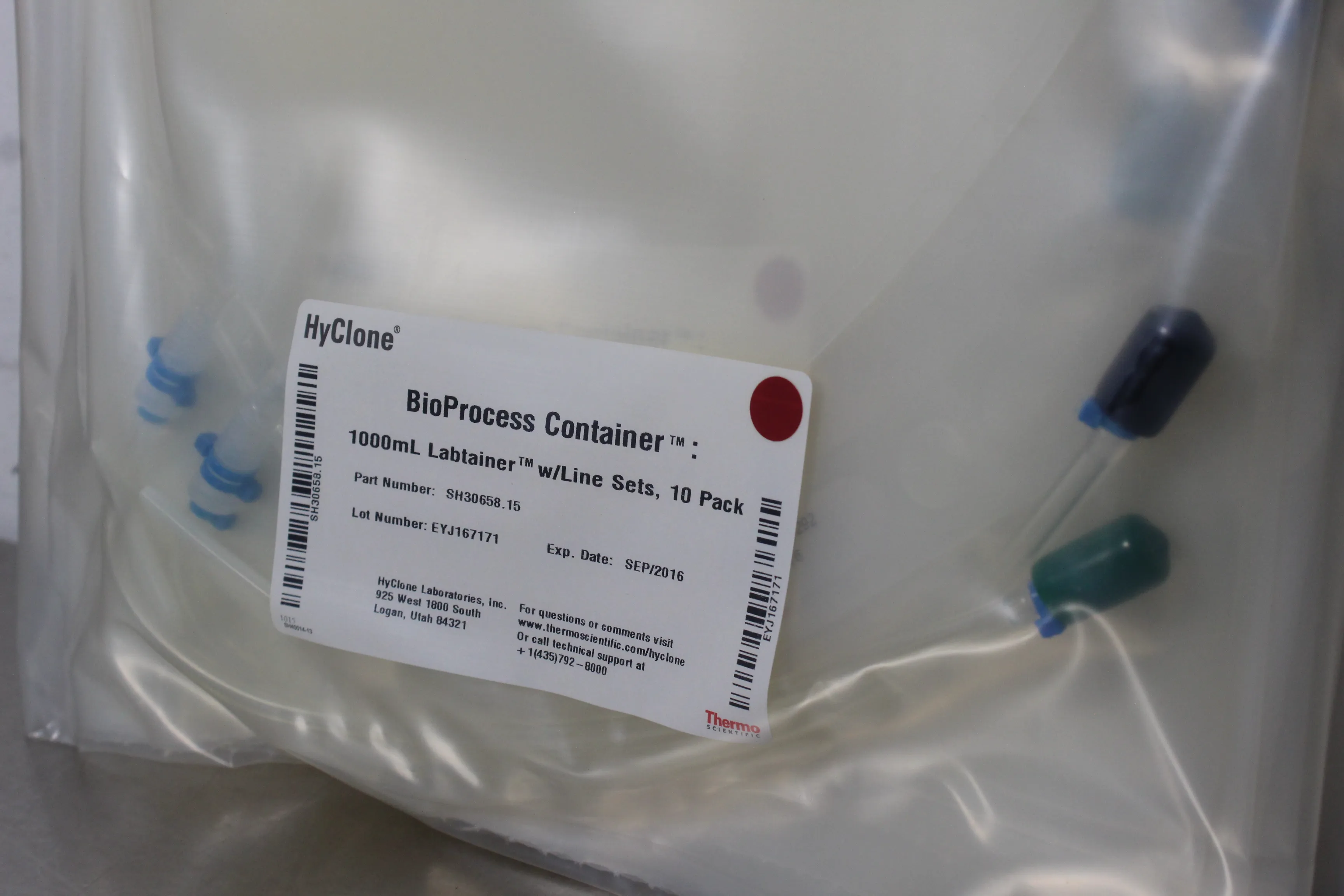 Thermo Scientific Labtainer BPC 1000mL BioProcess Container 10 Pack SH30658.15