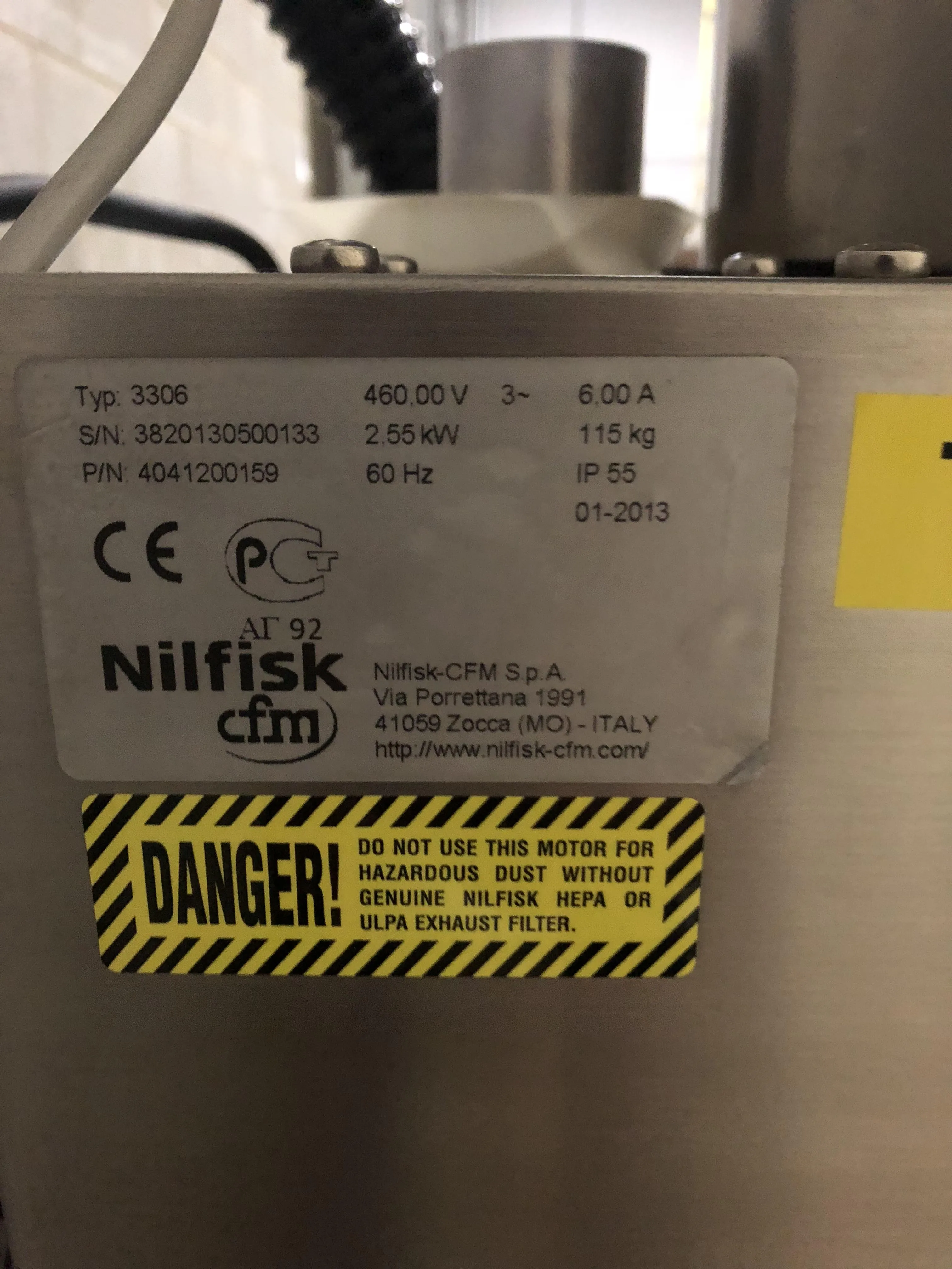 Nilfisk CFM 3306 Turnkey New Lab Equipment Pharma Category