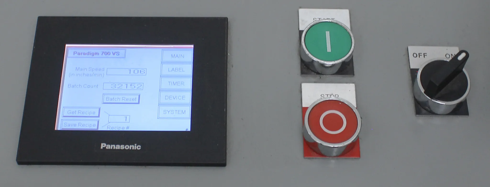 In-Line Paradigm Labeling 700 Stand Wrap and Minarik/Bison DC GearMotor P/N 507-01-303