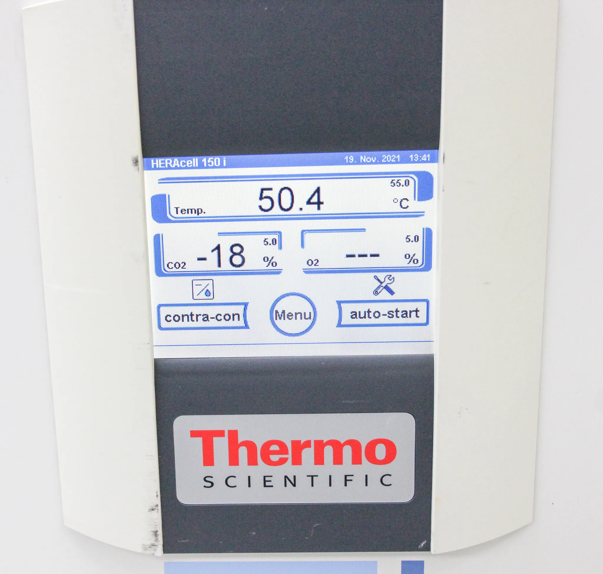 Thermo HERAcell 150i Tri-Gas Incubator, SS, TCD sensor, 5-90% O2 NEEDS FIX/FOR PARTS