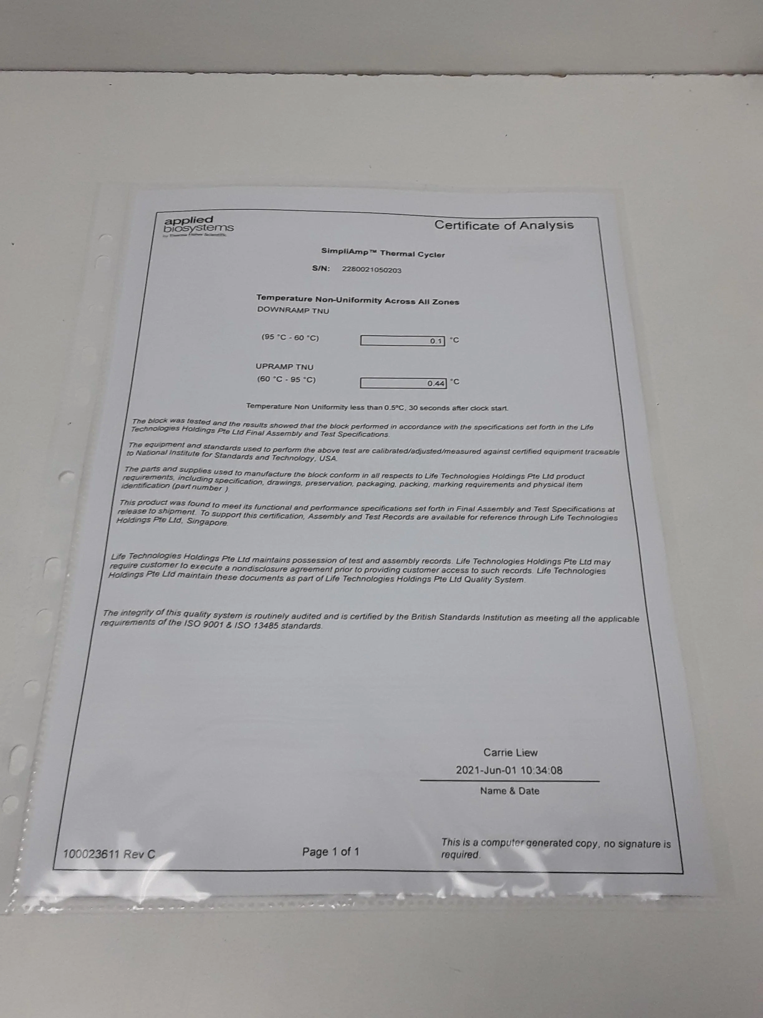 Applied Biosystems SimpliAmp Thermal Cycler A24812 96-Well 0.2ml PCR System Starter Kit