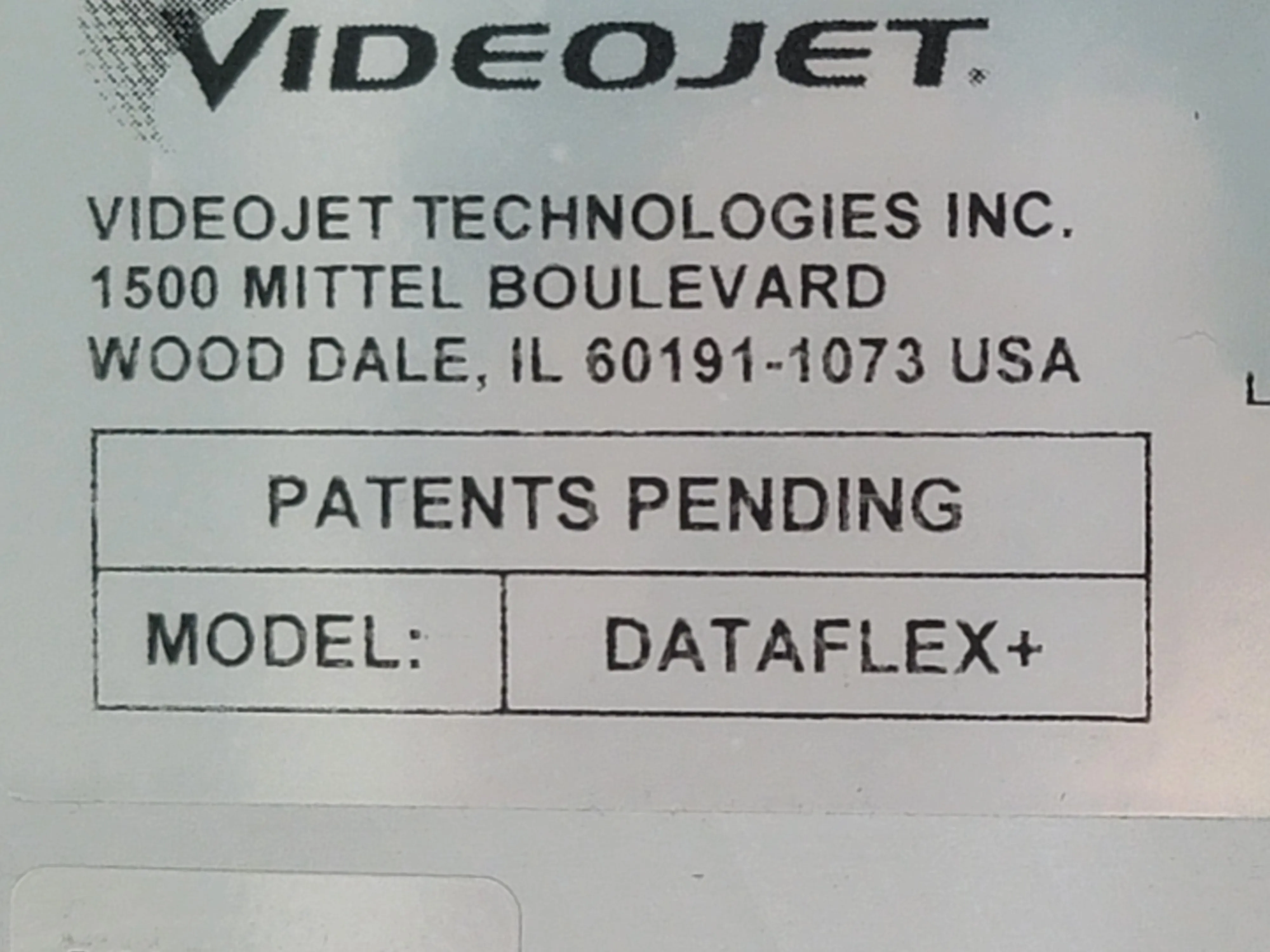 Videojet DataFlex+ Thermal Transfer Overprinter (TTO) - Used Lab Equipment