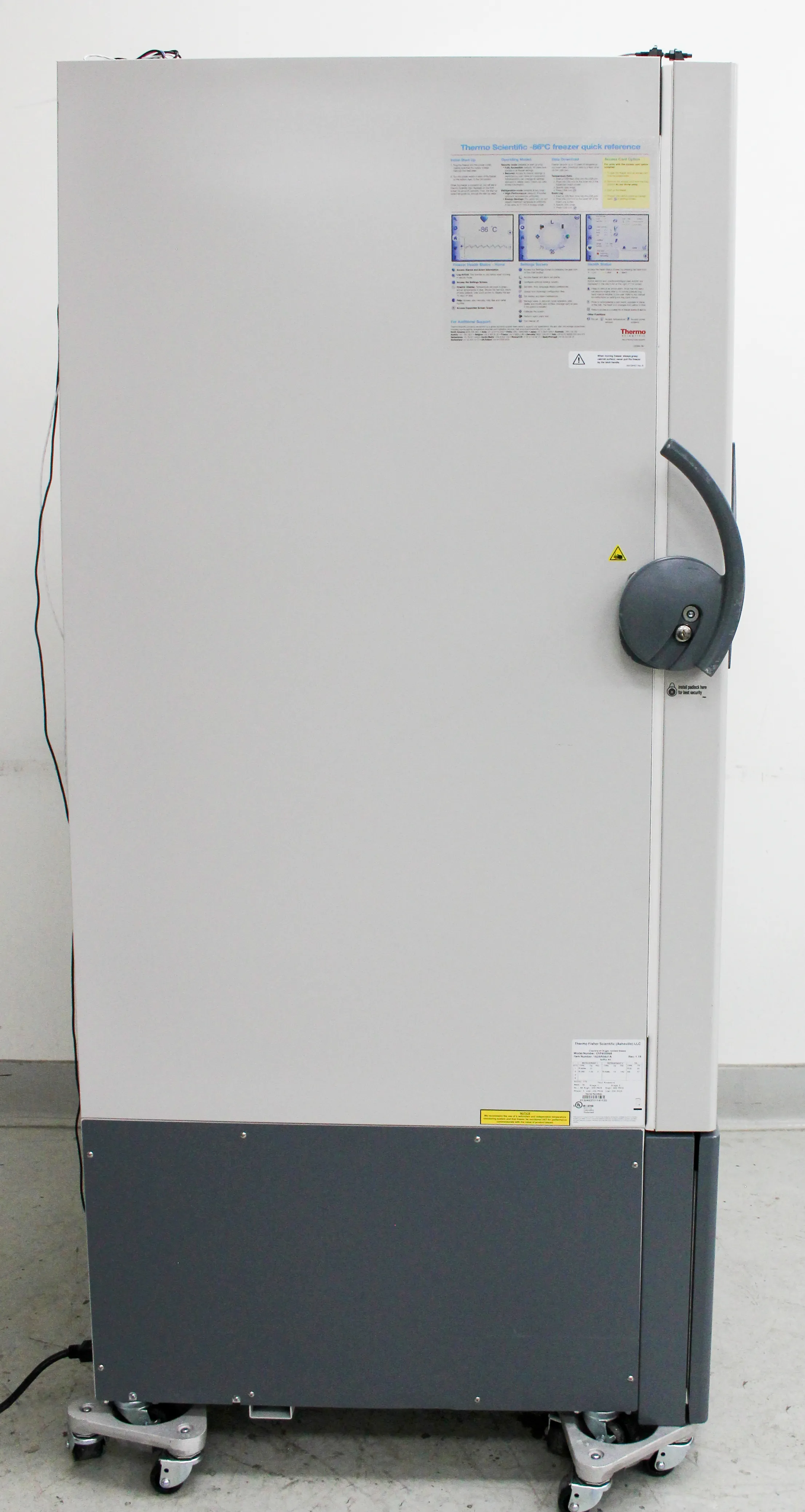 Thermo Scientific Revco -86C Ultra Low Temperature Freezer Model UXF60086A