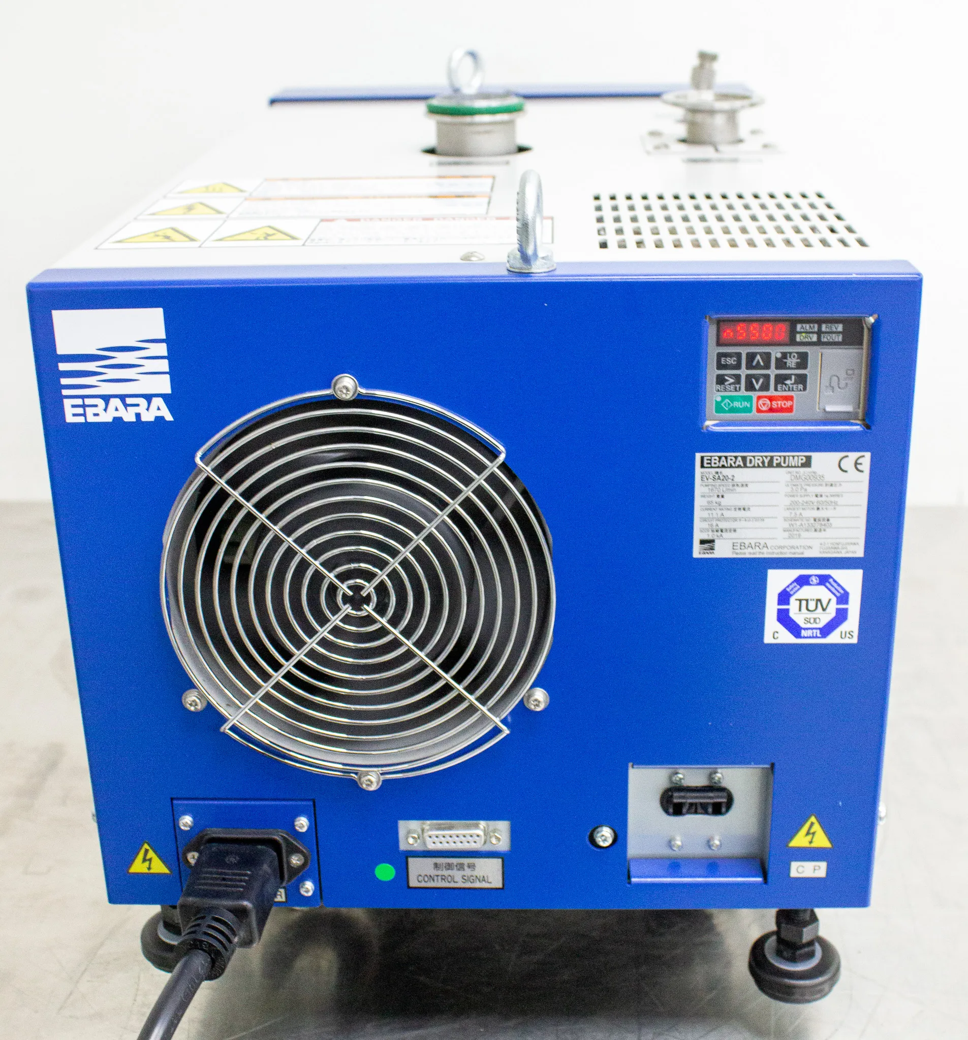 Used Ebara EV-SA20-2 Dry Rotary Lobe Vacuum Pump - 220V, 50/60Hz, 100 m3/hr.