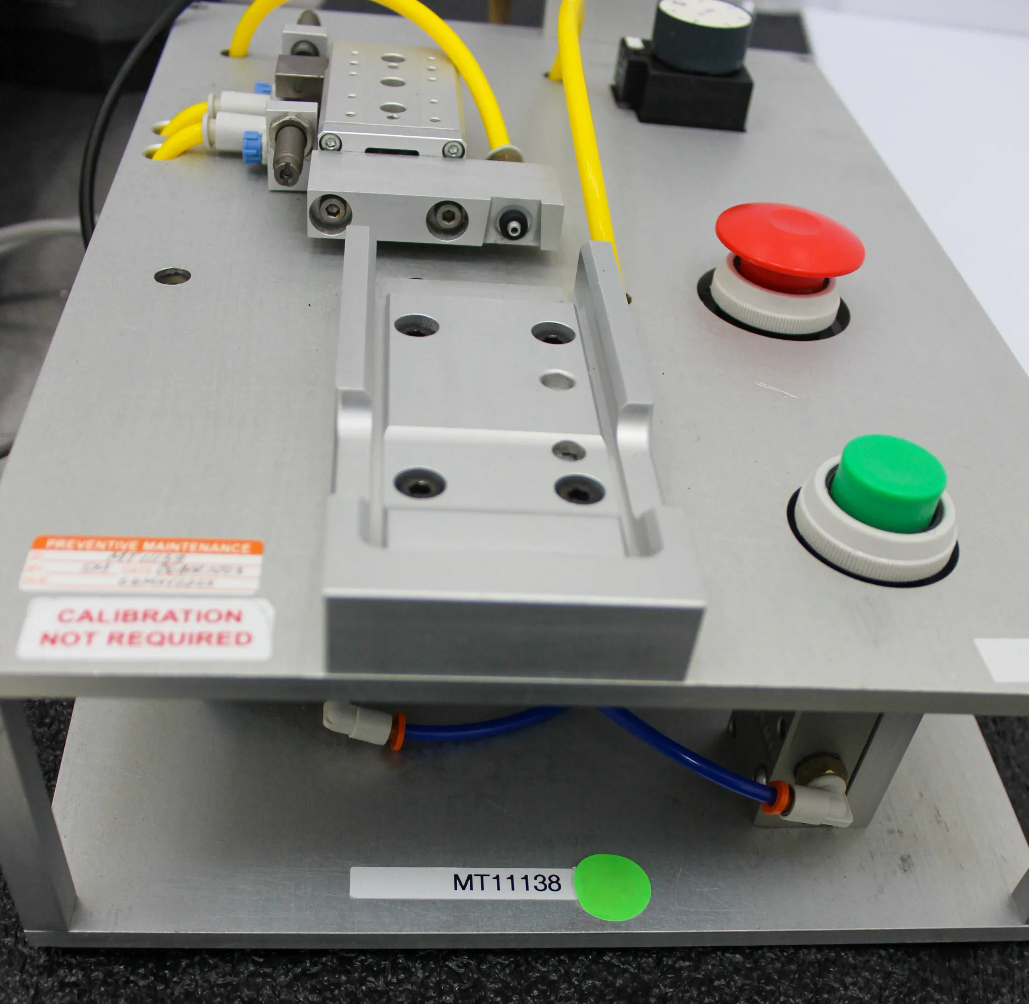 SMC MXS8-30P Custom Stopper Base Air Slide Table with Regulator, Filter, and Valve