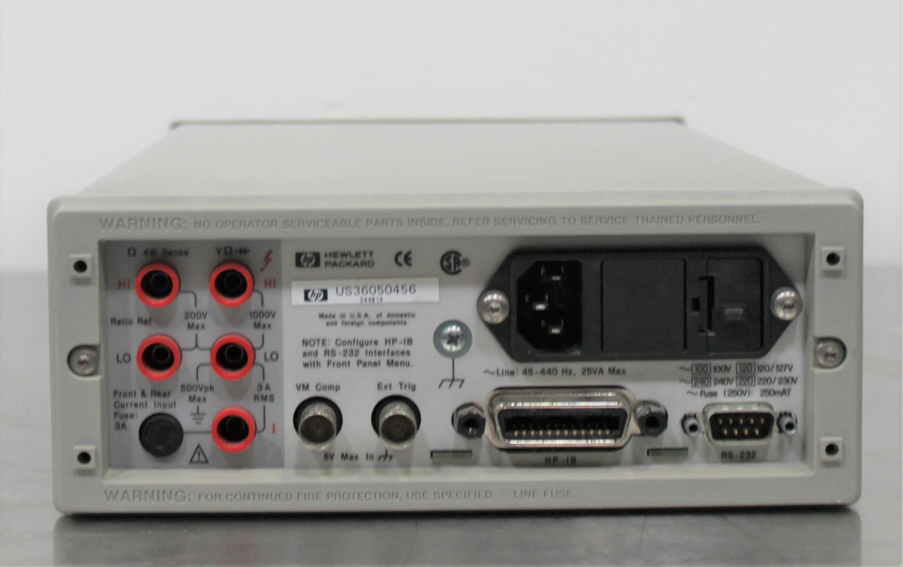 Used Hewlett Packard 34401A 6.5 Digit Bench Multimeter with 30-Day Warranty