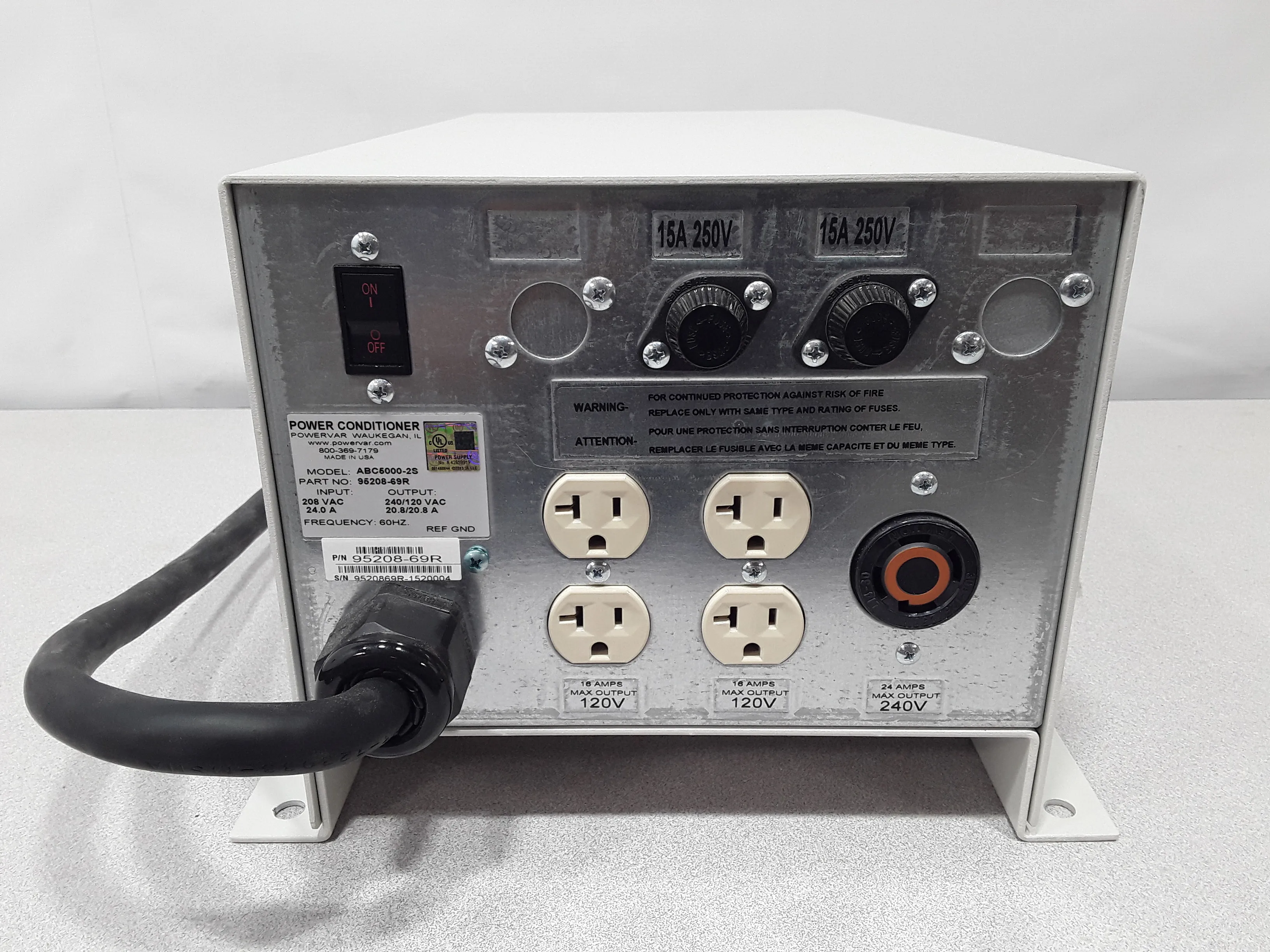 Powervar Single-Phase Power Conditioner ABC5000-2S