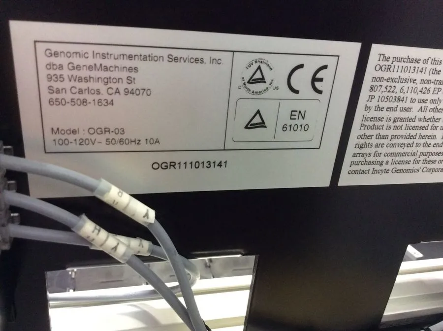 GeneMachines OmniGrid OGR-03 MicroArray Printing Robot by REUZEit