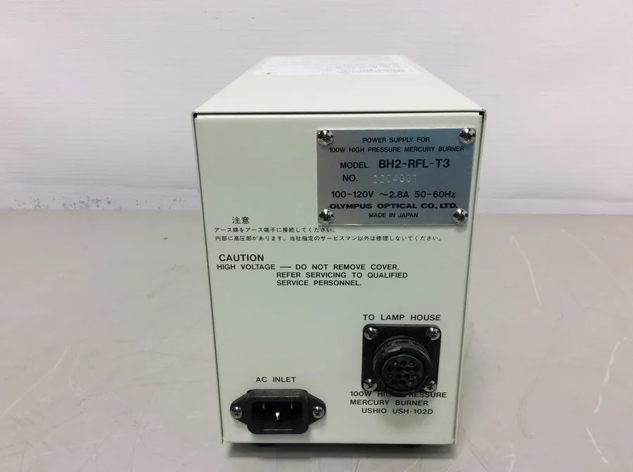 Olympus BH2-RFL-T3 Power Supply For 100W High Pressure Mercury Burner