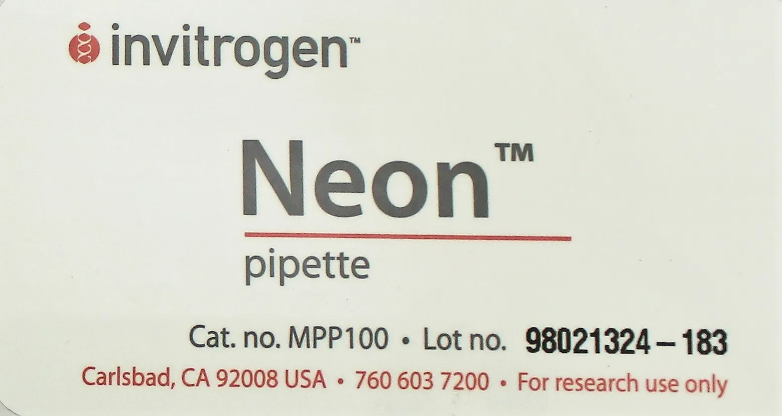 Invitrogen MPK5000 Neon Transfection System