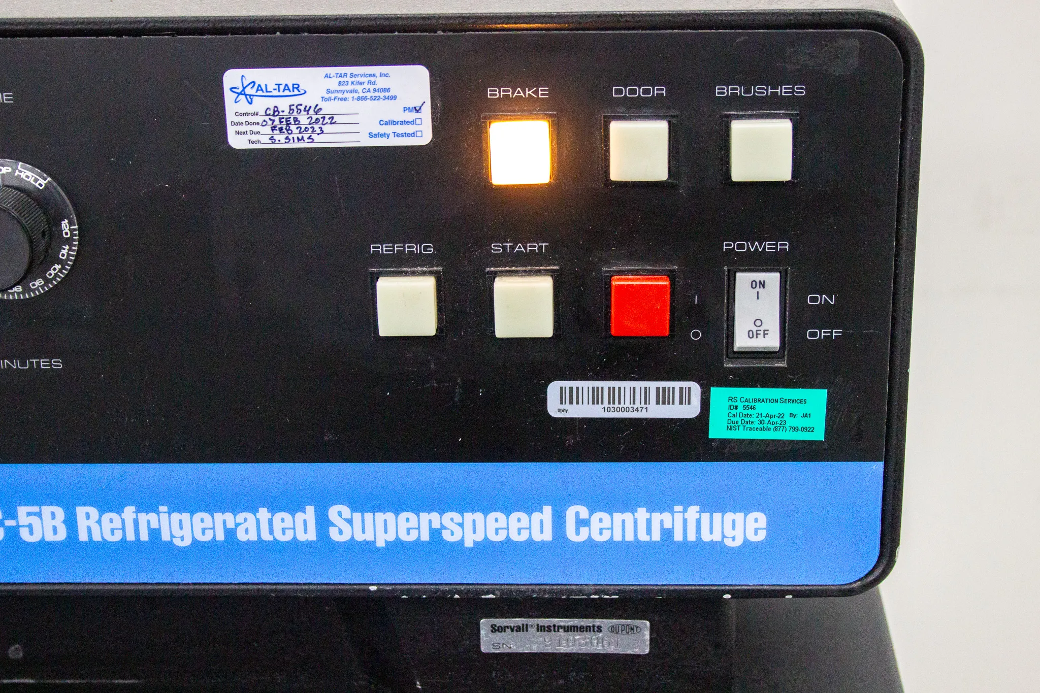 Sorvall RC-5B Refrigerated Superspeed Centrifuge