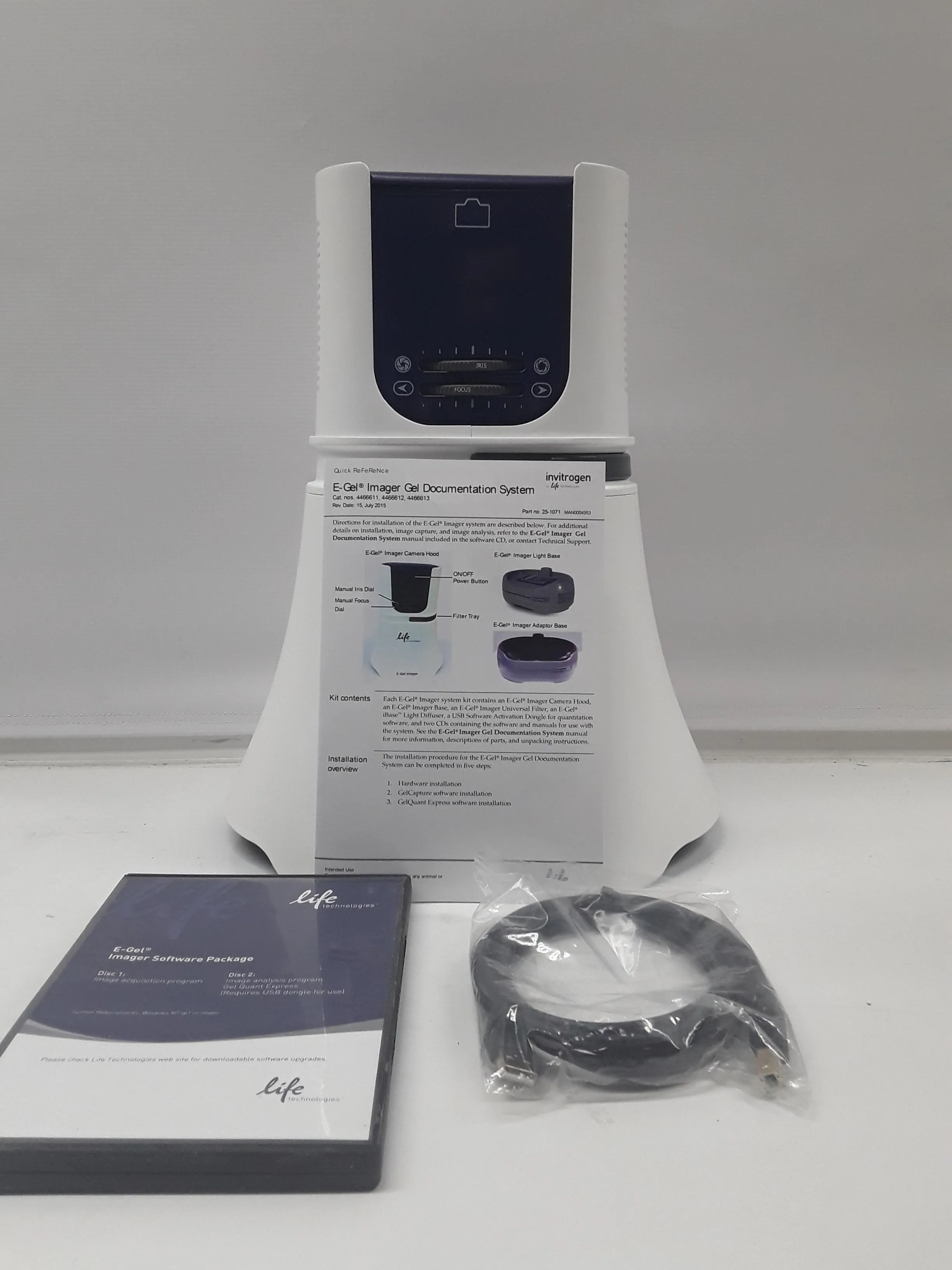 Life Technologies 4466601 E-Gel Imager 30-Day Warranty, 100% Parts and Labor