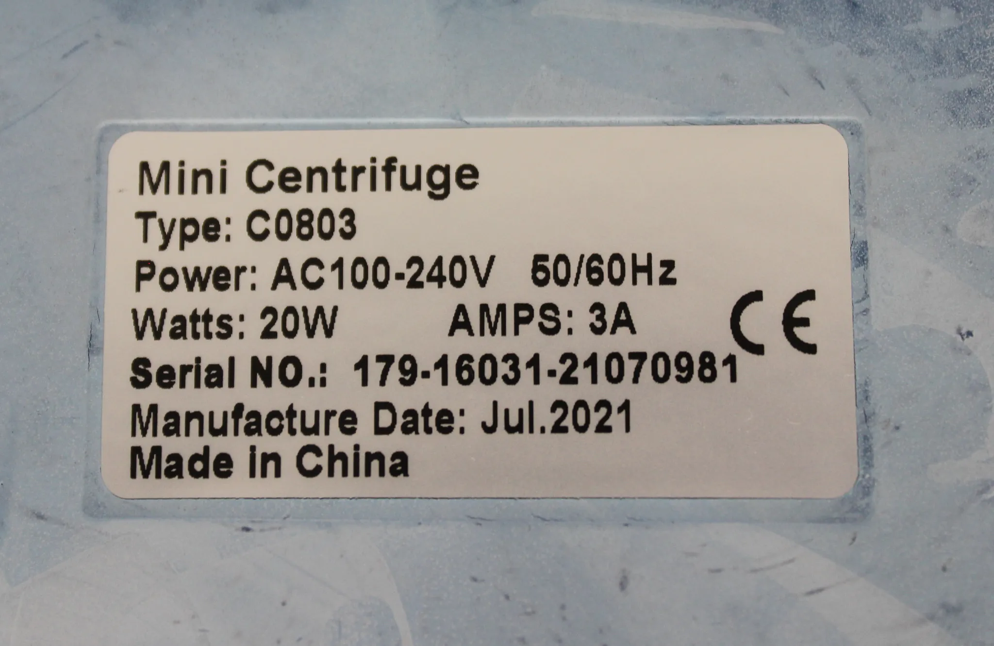 VWR C0803 Mini Centrifuge with 30-Day Warranty