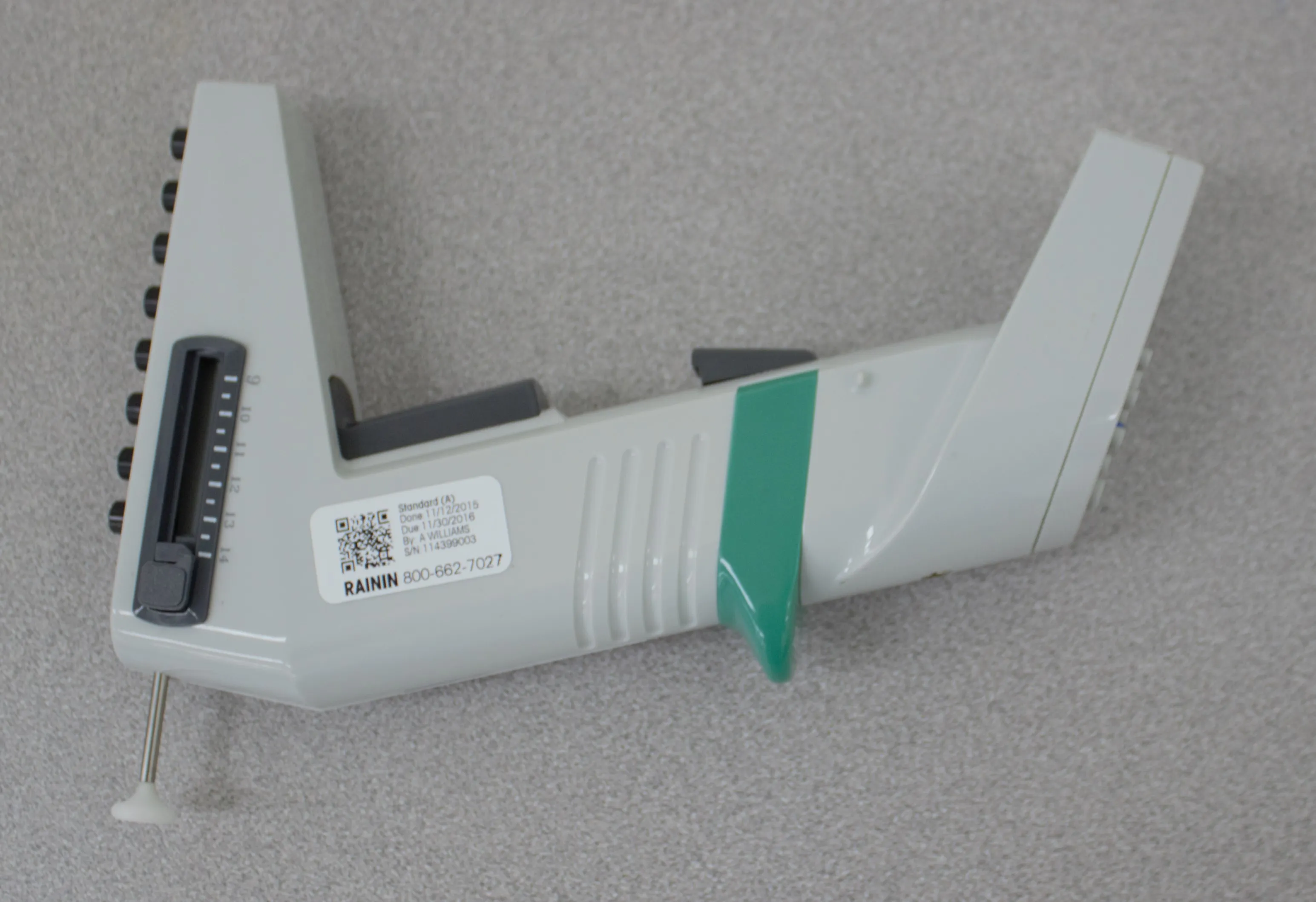 Rainin Matrix Impact2 Multichannel Electronic Pipette 120V 50Hz/60Hz