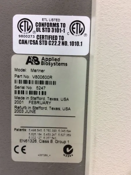 Applied Biosystems Mariner Biospectrometry Workstation