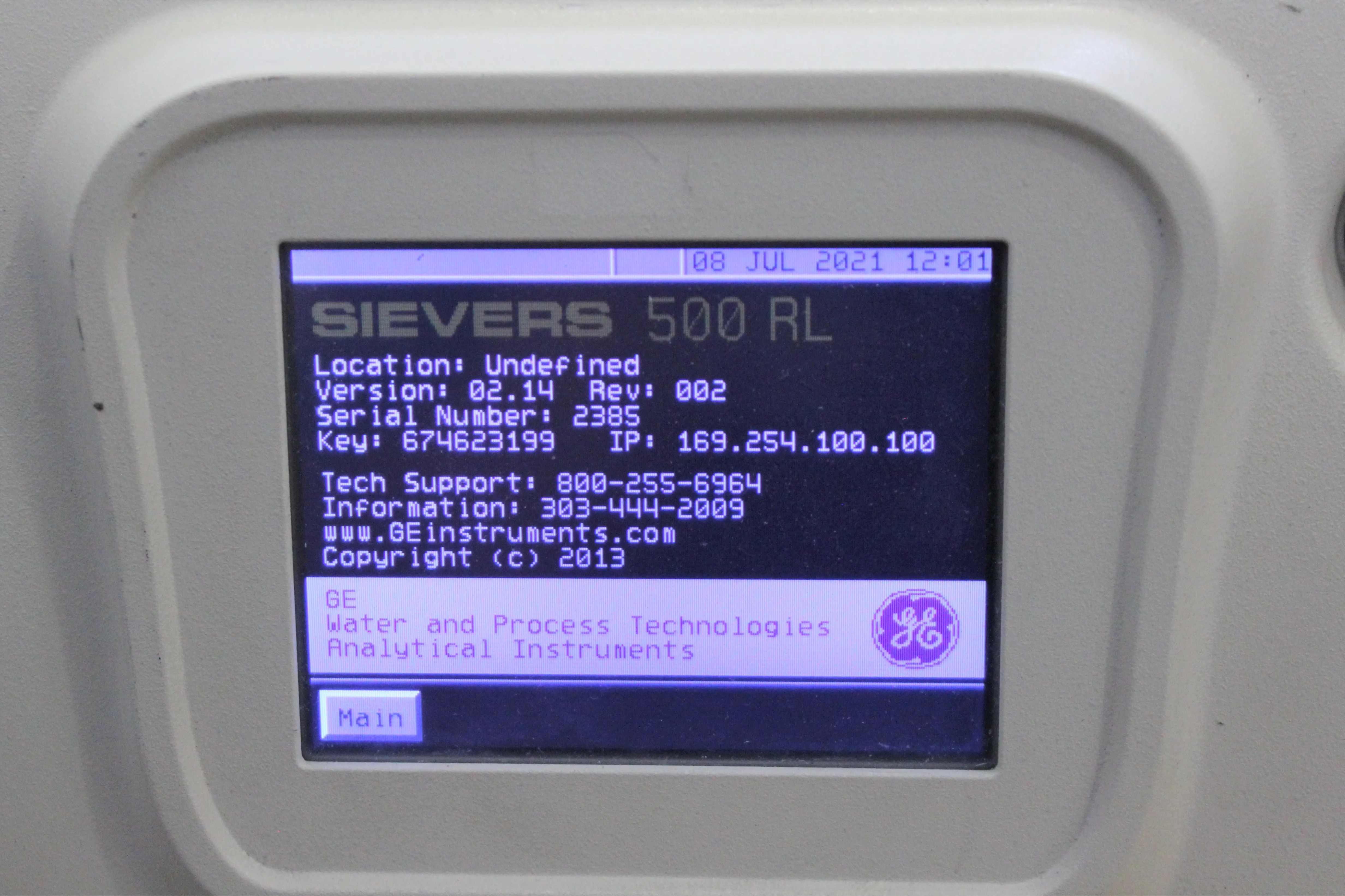 Sievers 500 RL Water Analyzer