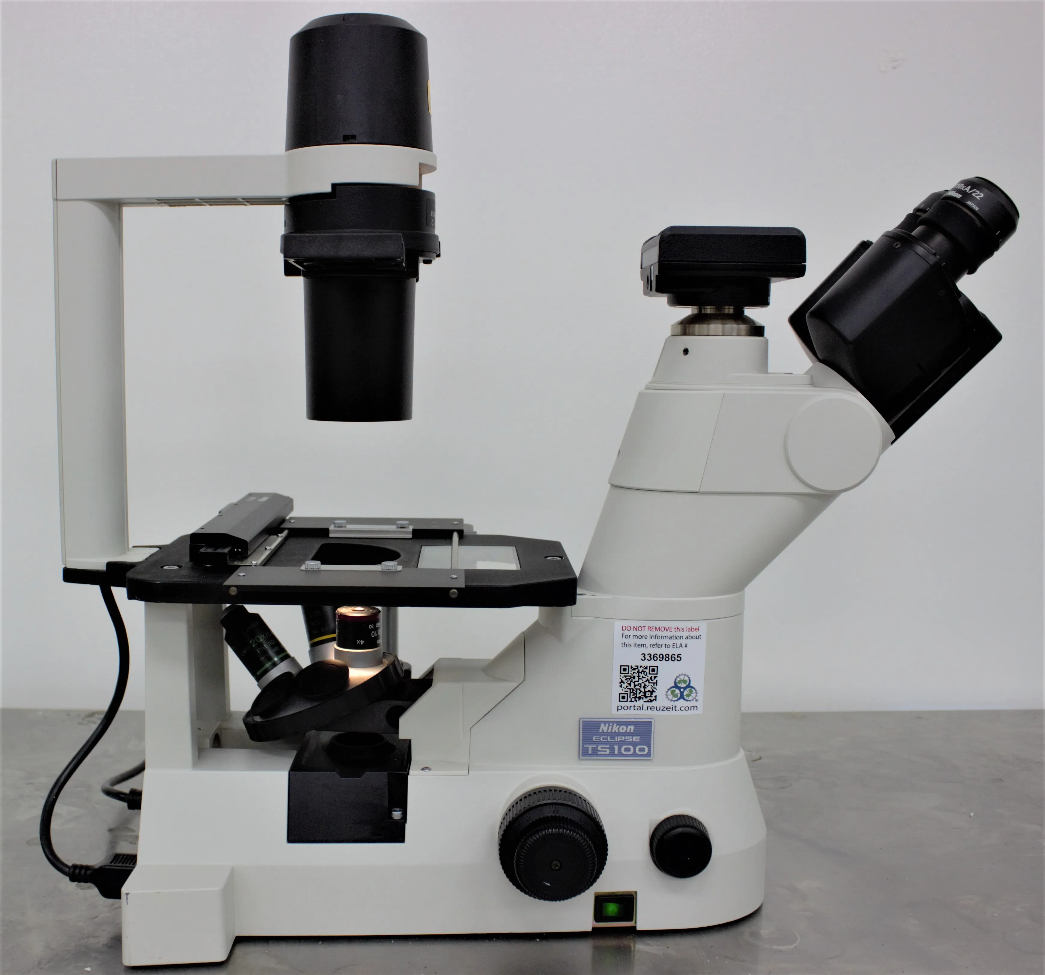 Nikon Eclipse TS100 Inverted Phase Contrast Microscope