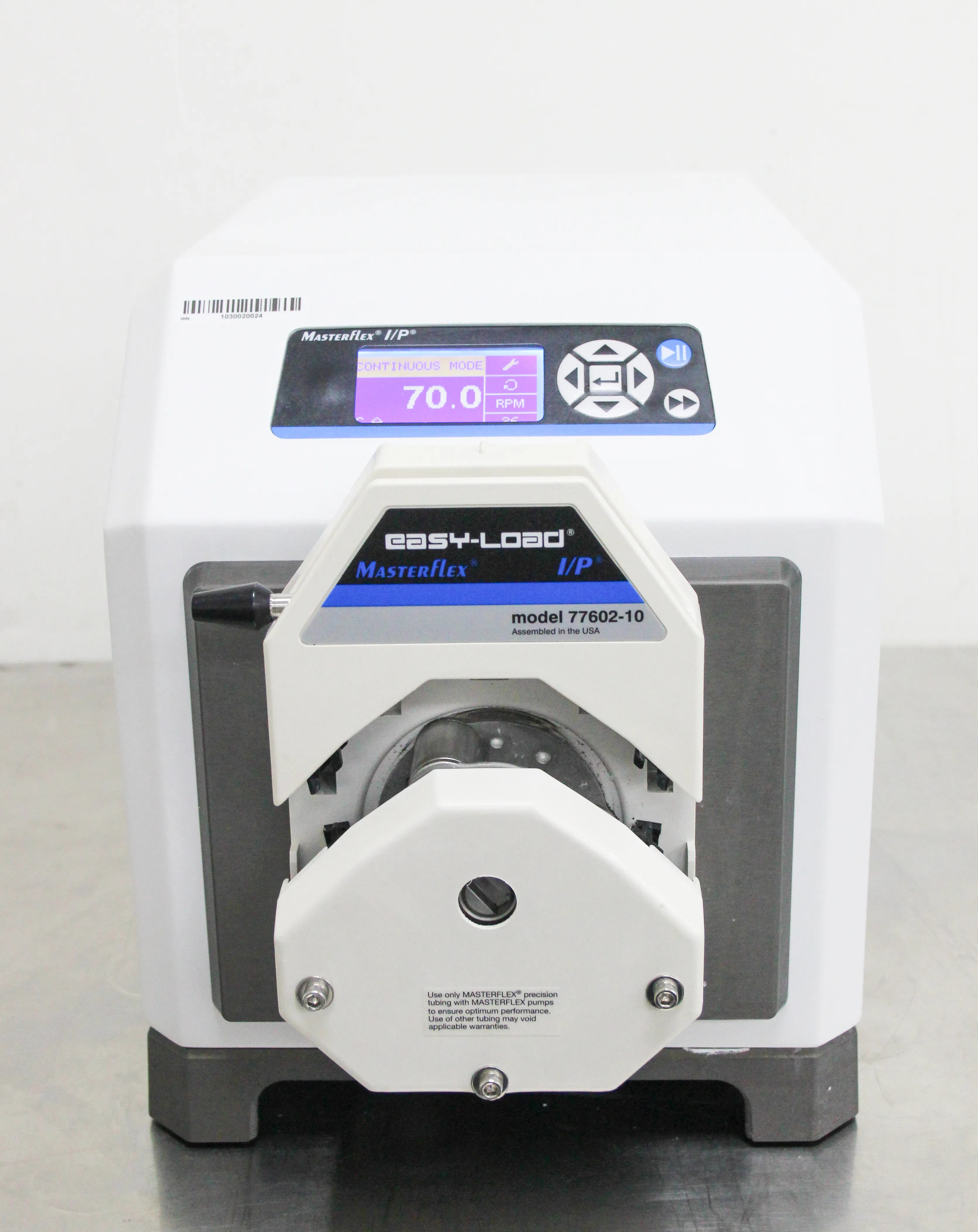 Masterflex I/P Digital Process Drive 77420-20 with Easy Load Pump Head 77602-10