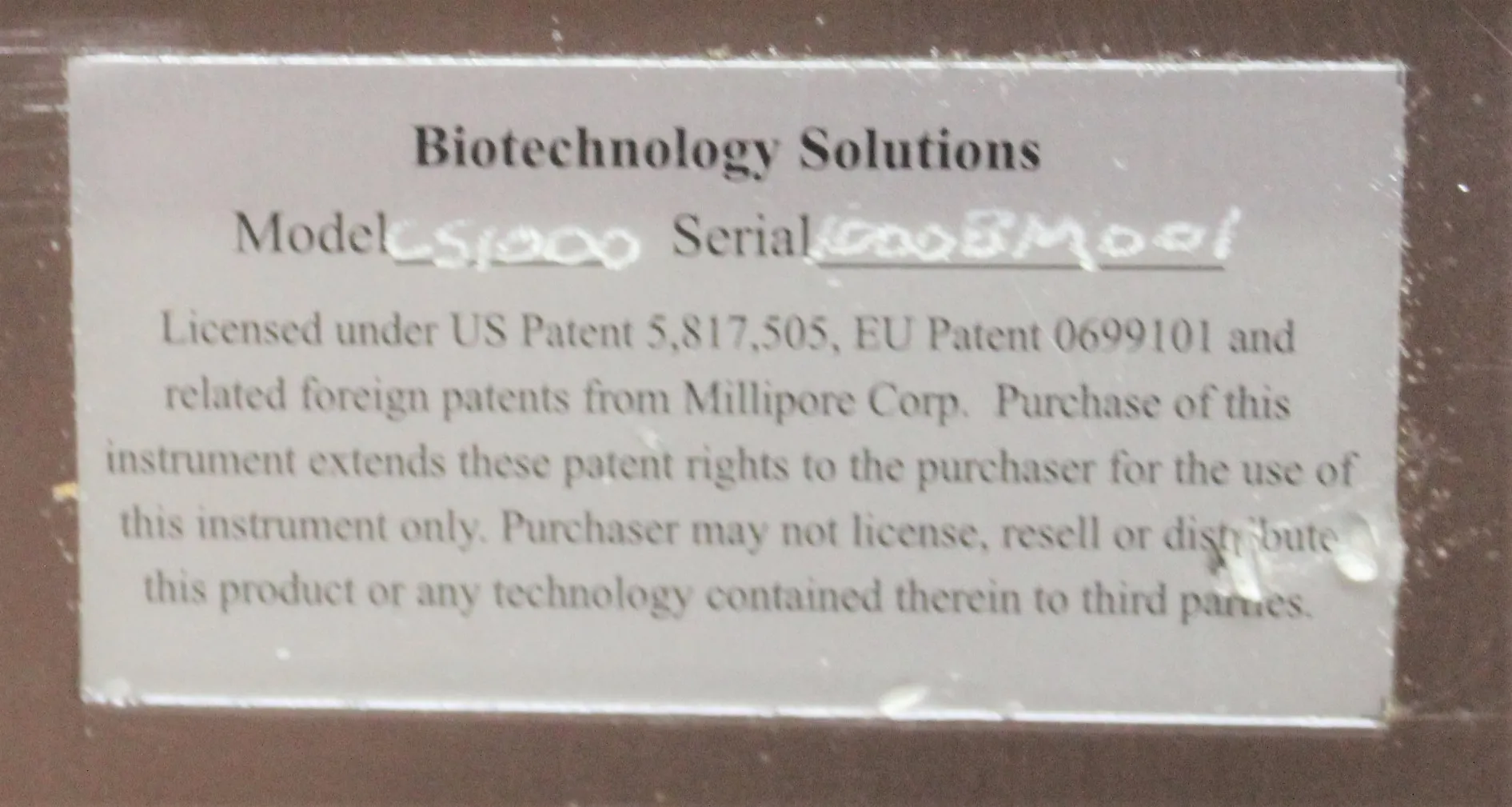 Biotechnology Solutions CS-1000 Flow Cytometry Cell Counting / Sorting Unit