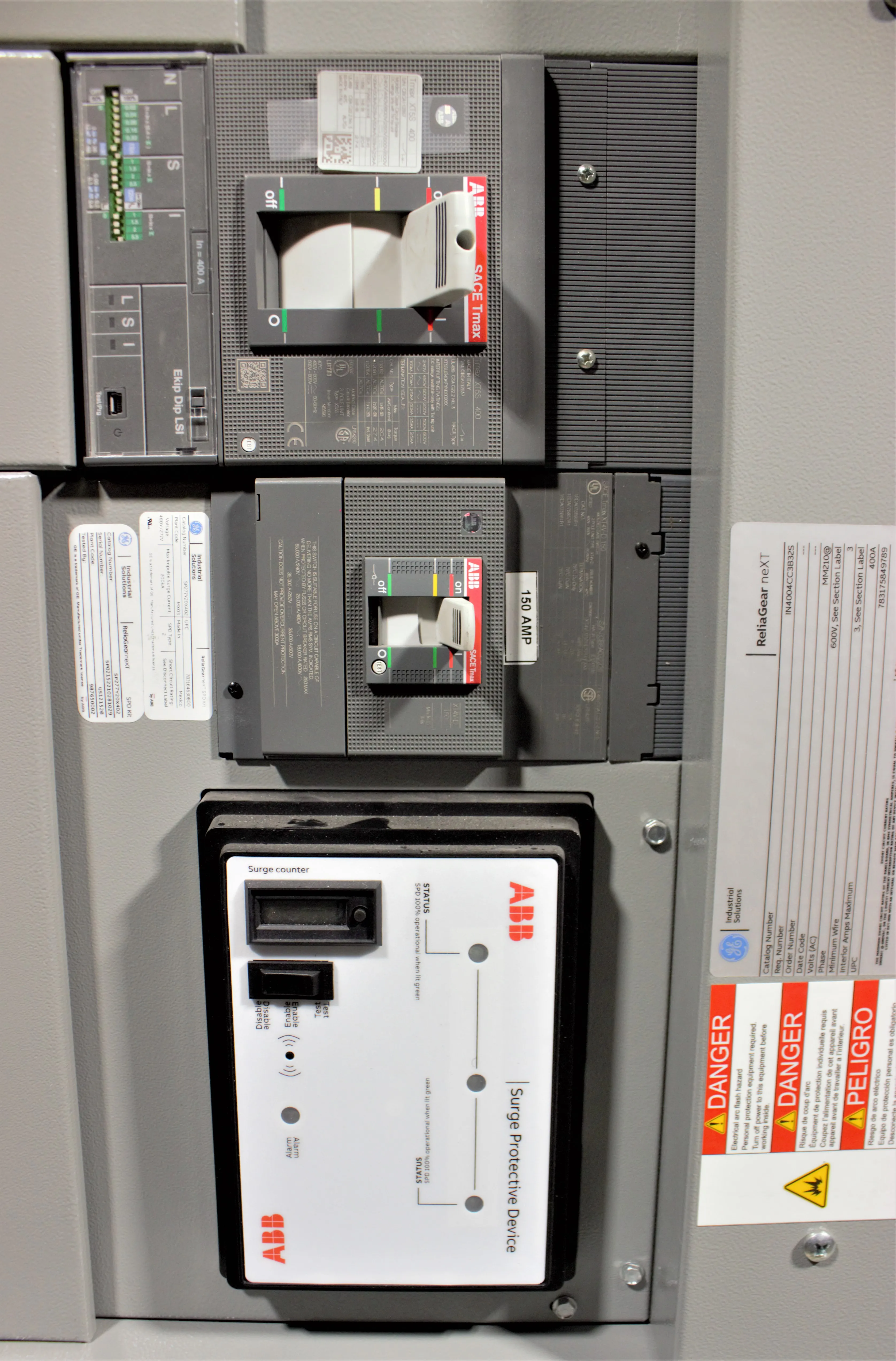 GE and ABB ReliaGear next SwitchBoard Panel 600V