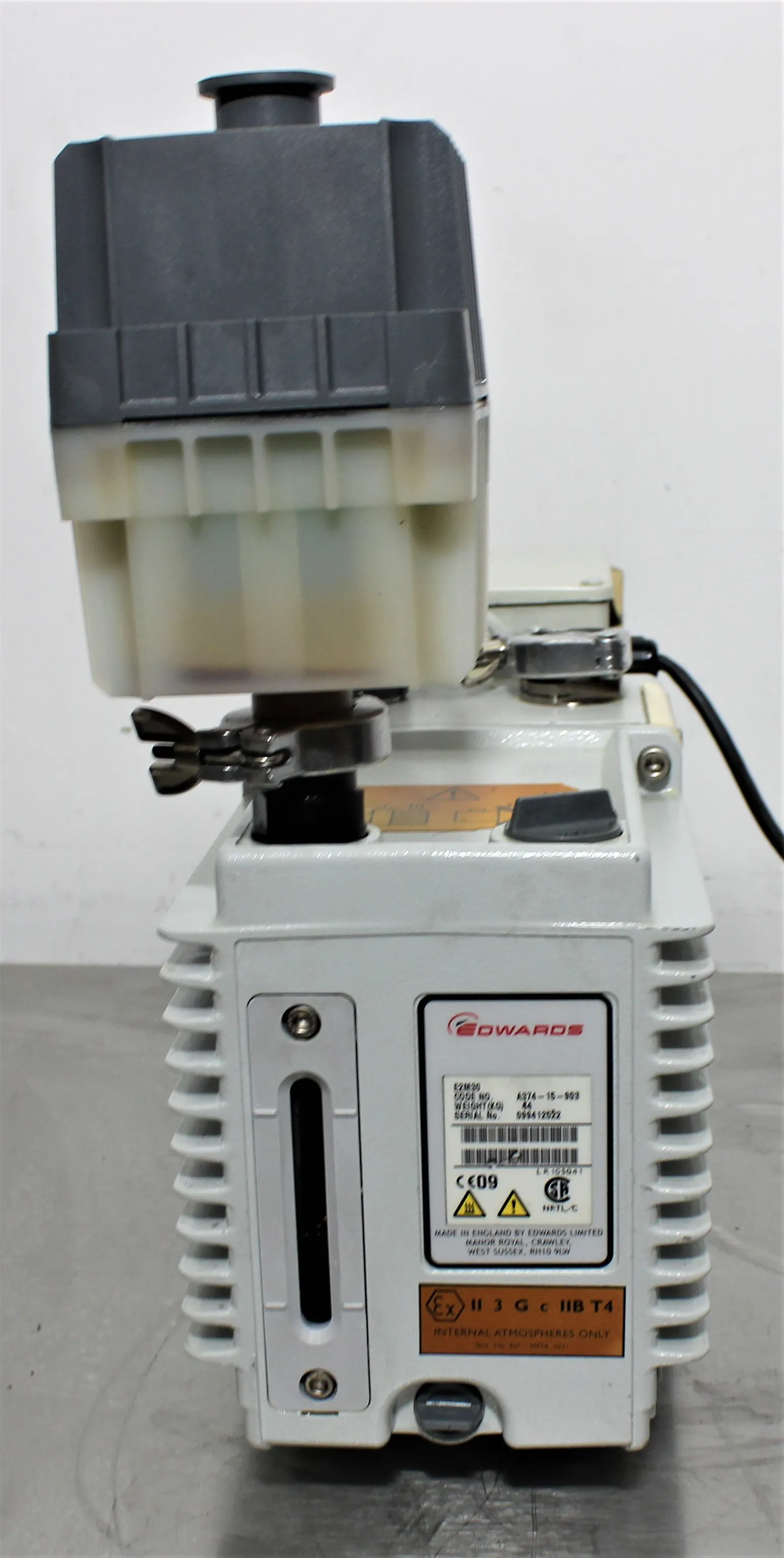 Edwards E2M30 Rotary Vane Vacuum Pump, Used, Reliable and Versatile 208V Vacuum Pump