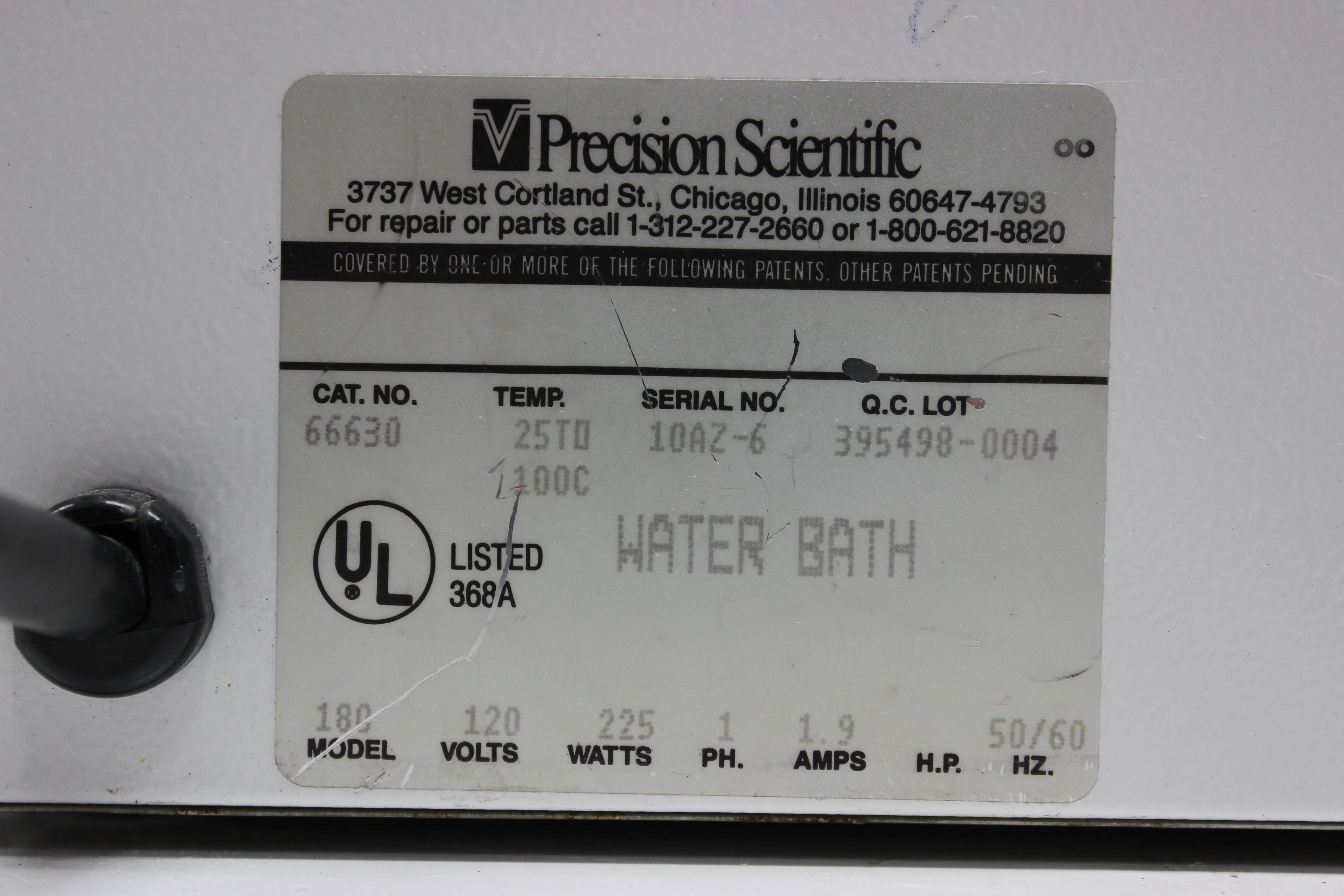 Precision Scientific Waterbath Model 180