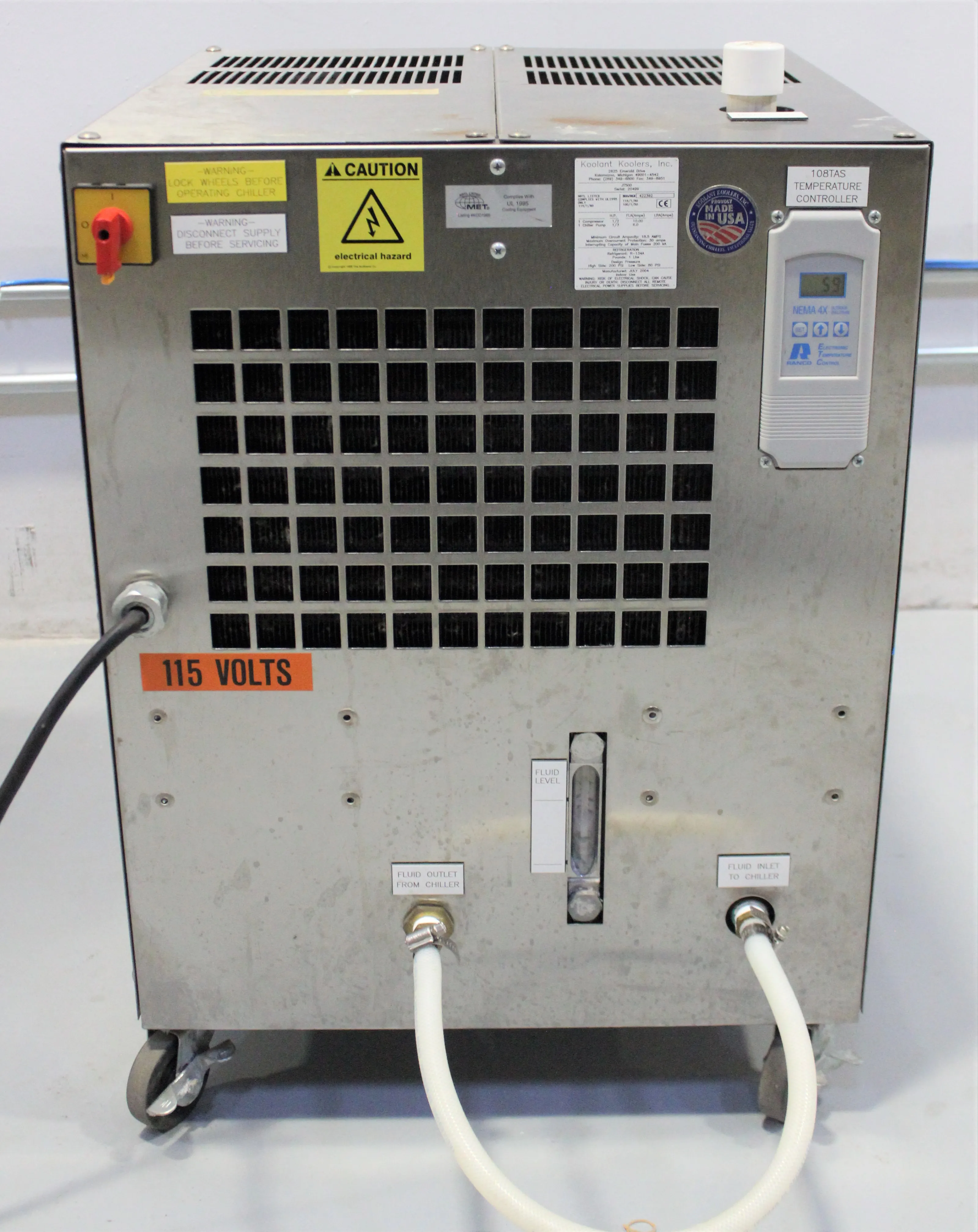 Koolant Koolers JT500 Water Chiller - Used Lab Equipment - REUZEit West Coast US - R