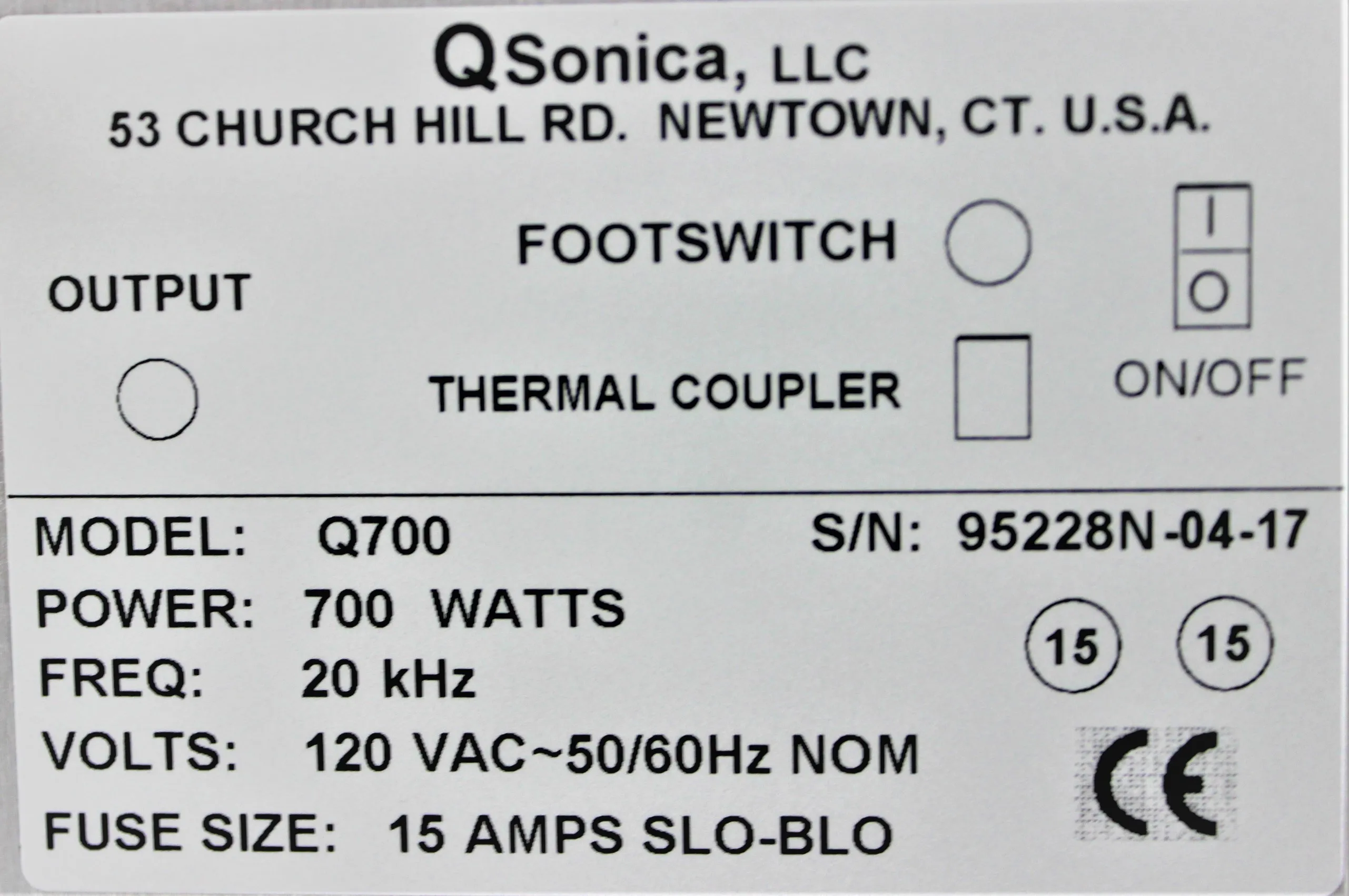 Qsonica Q700 Sonicator Laboratory Equipment