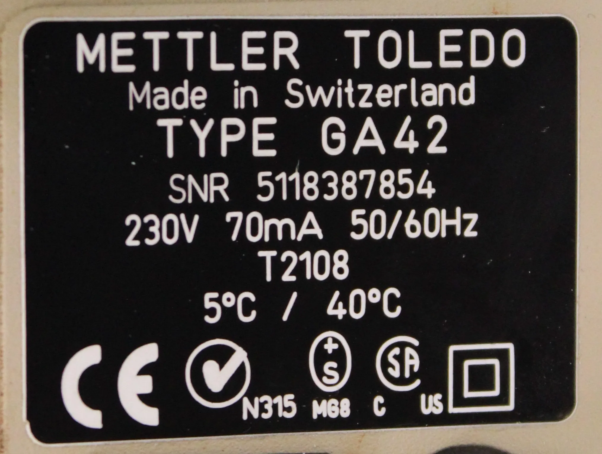 Mettler Toledo GA42 Dot Matrix Printer