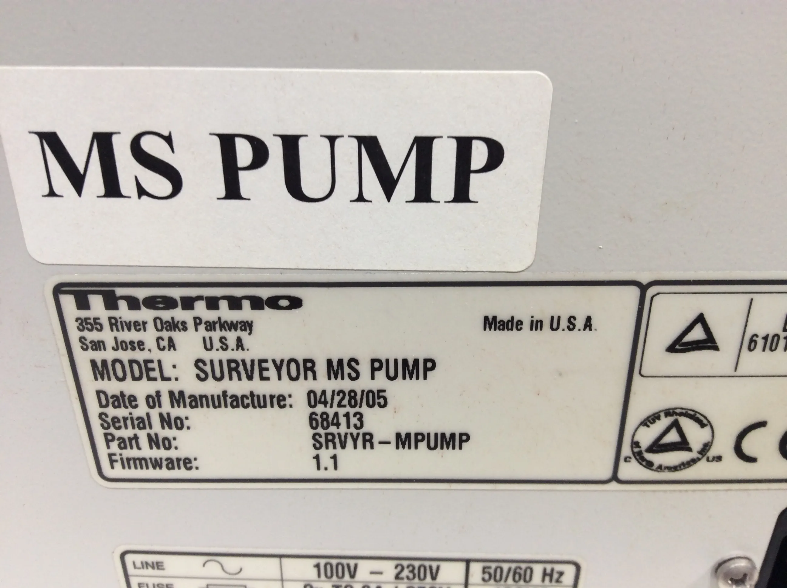 Thermo Finnigan Surveyor MS Pump - Used Laboratory Pump