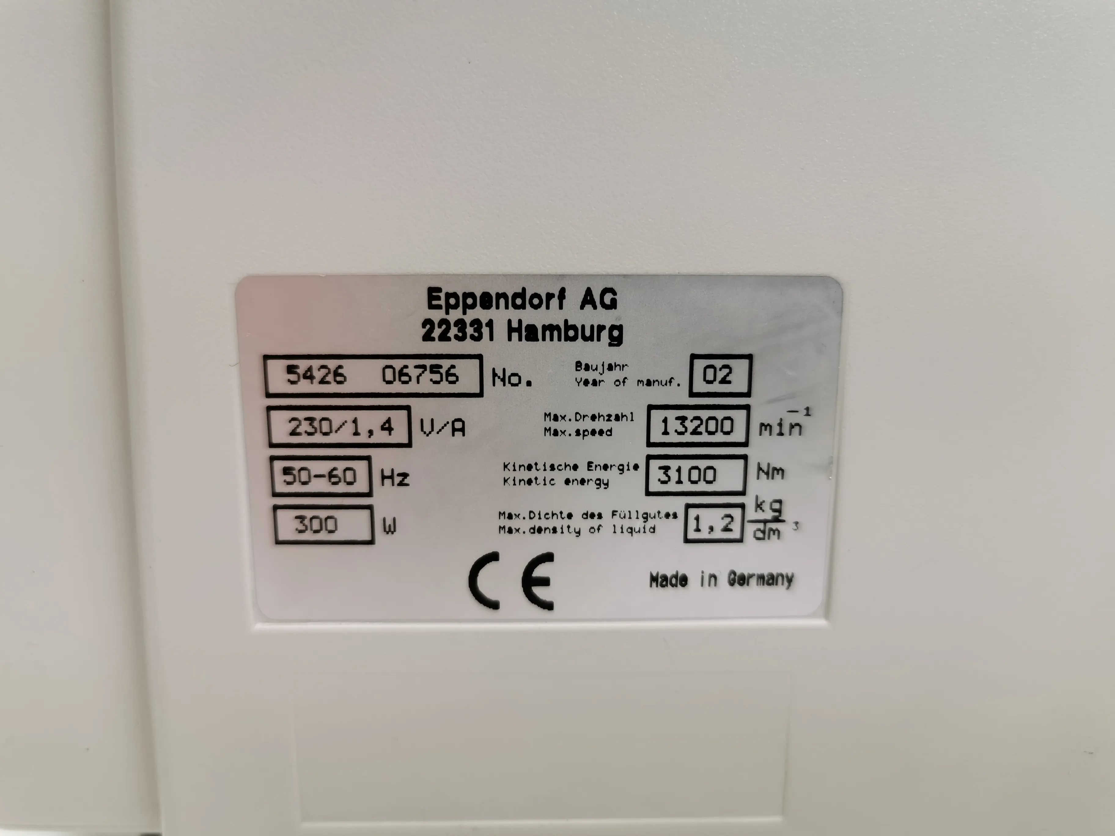 Eppendorf Centrifuge 5415 R Microcentrifuge