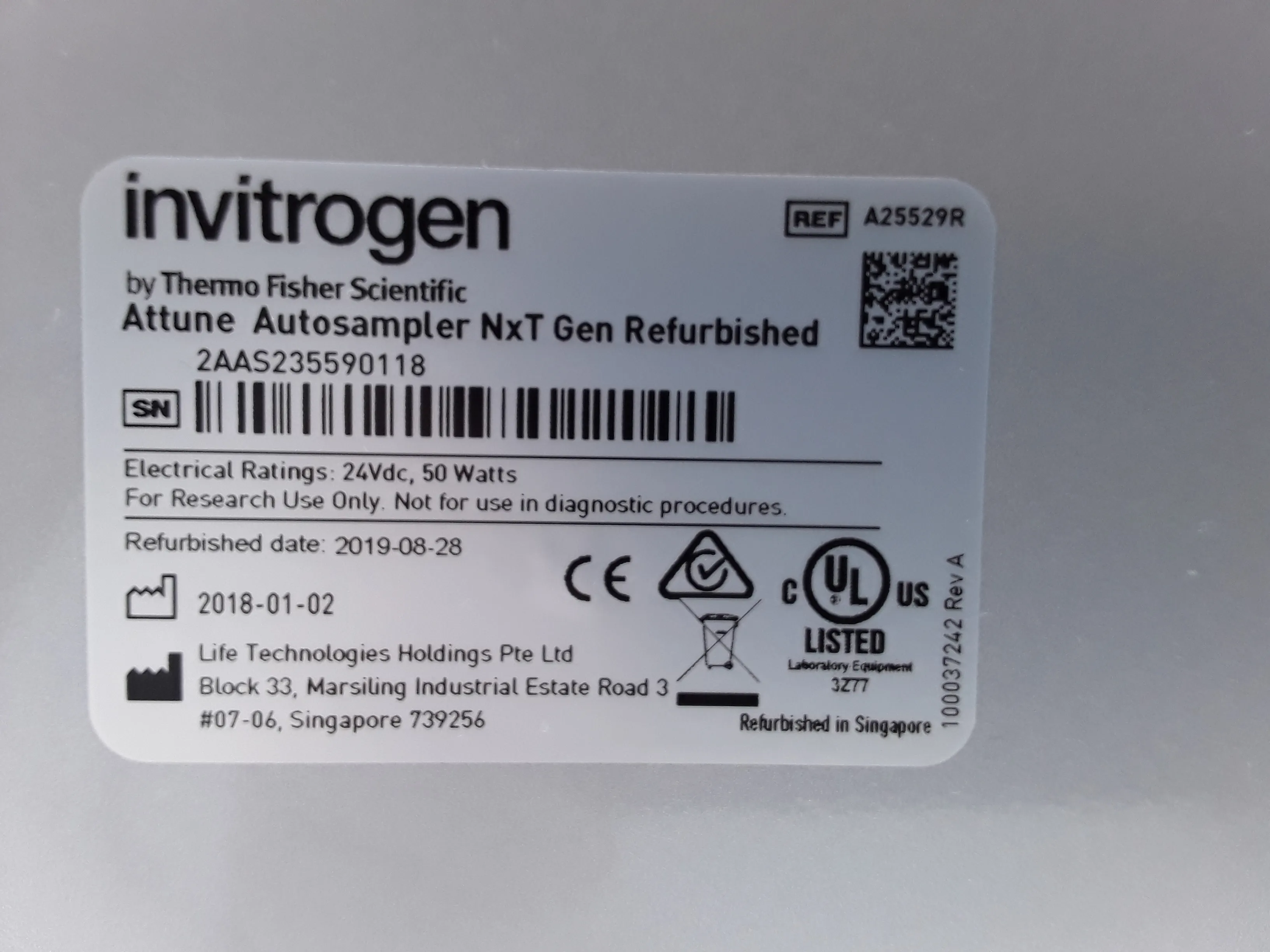 Invitrogen Attune NxT Gen Autosampler #A25529R