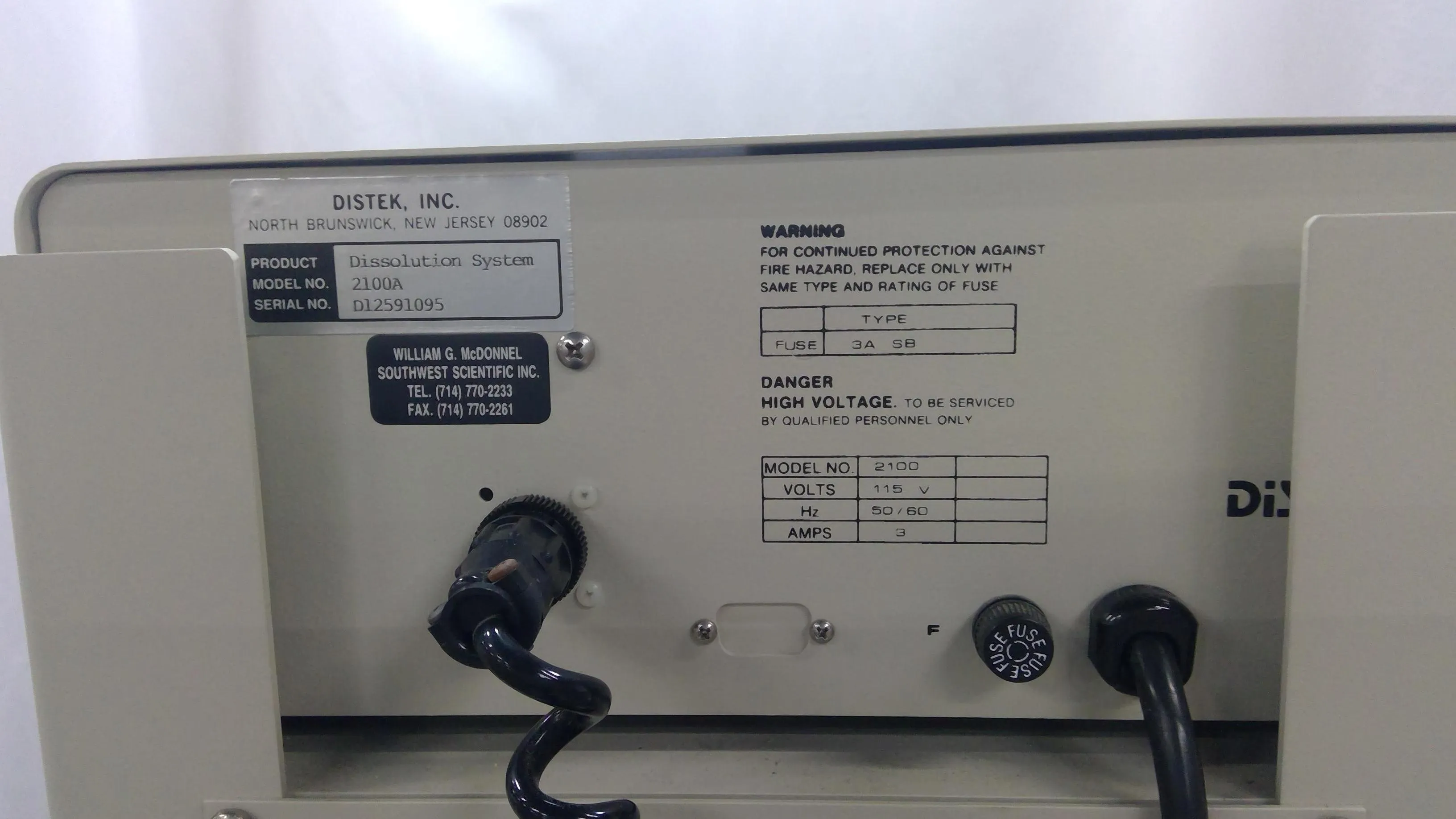 Distek Model 2100A Dissolution Test System