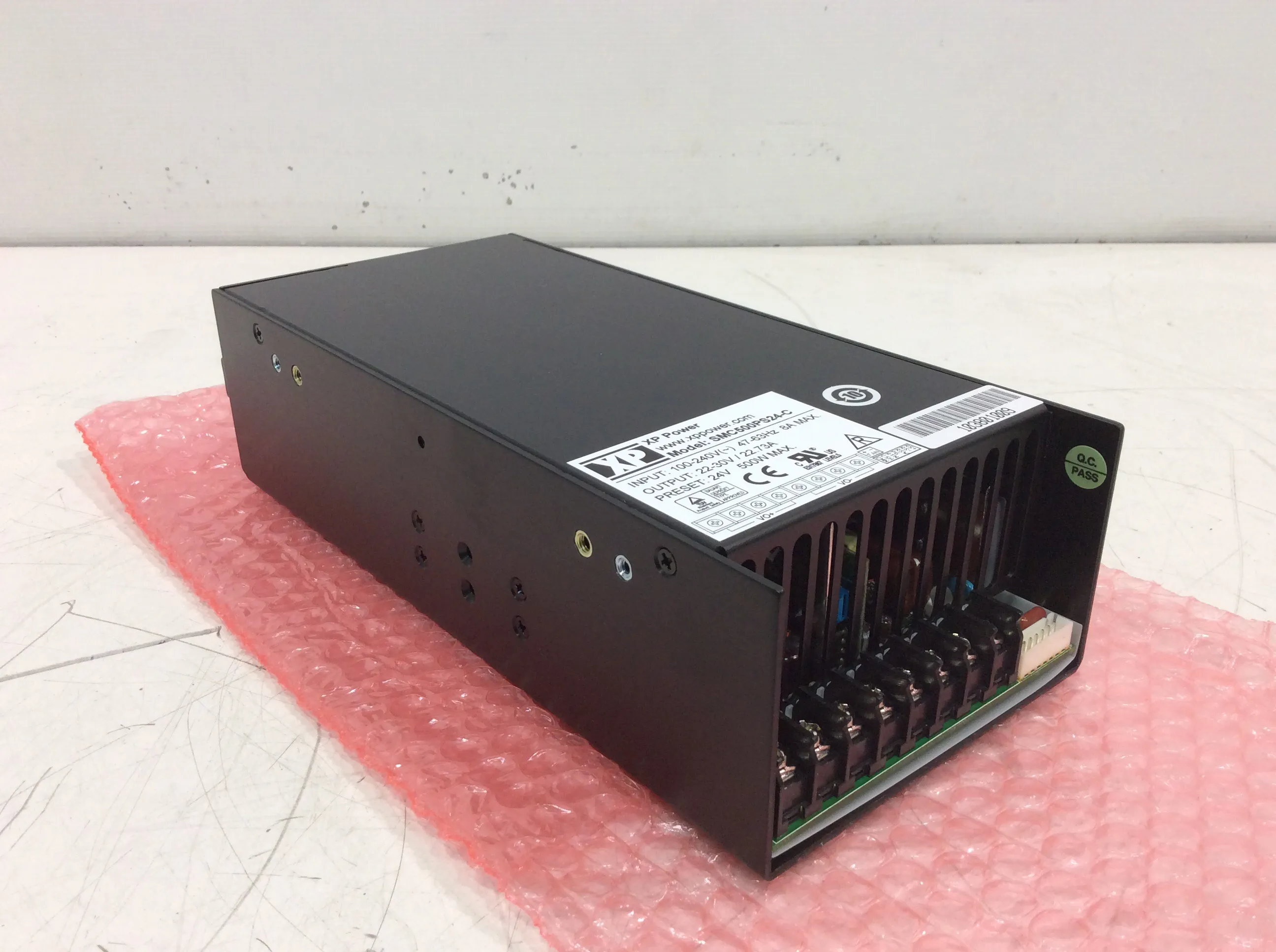 Used XP Power SMC500PS24-C 500W AC/DC Enclosed Power Supply with 30-Day Warranty