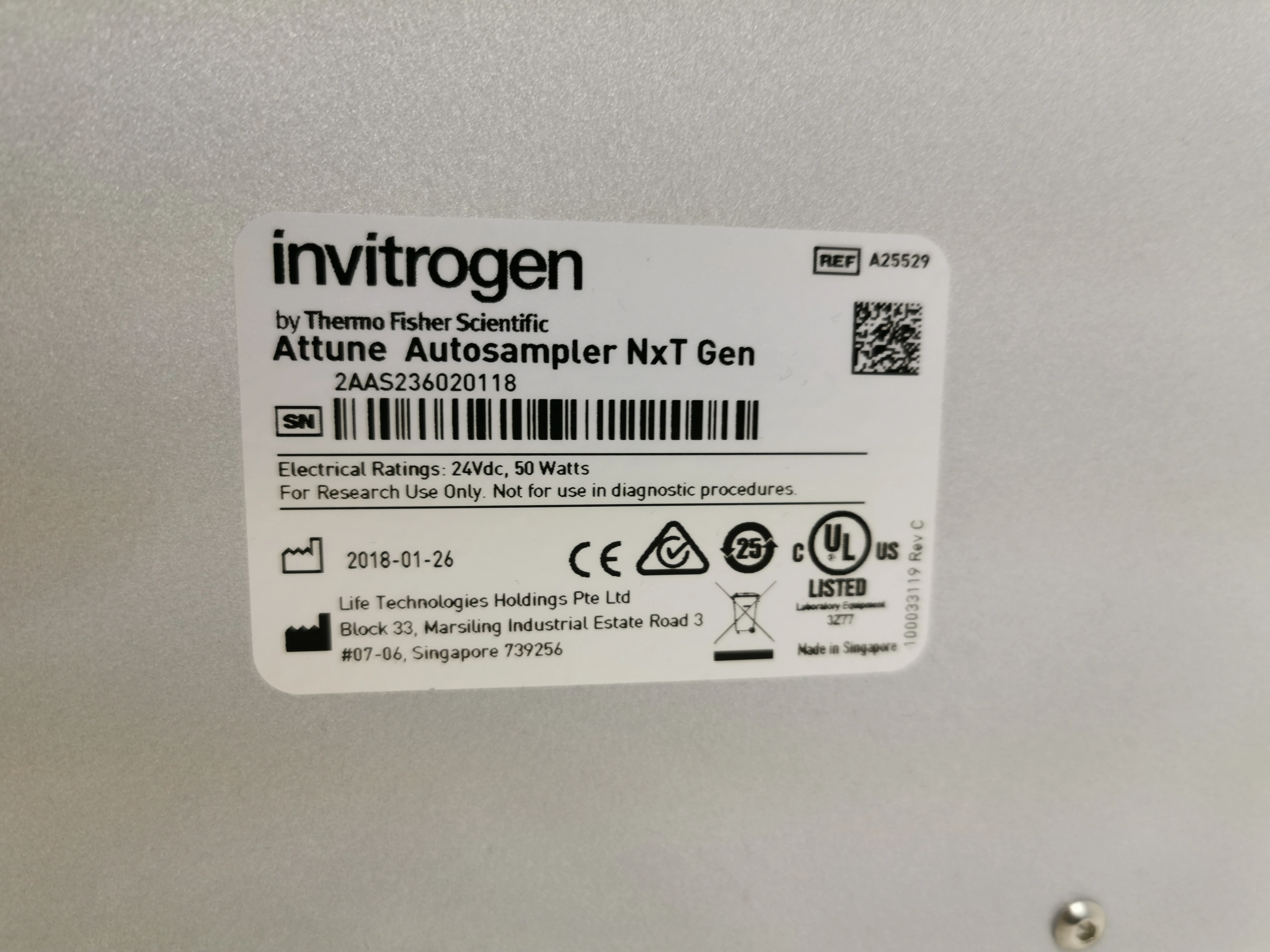 Invitrogen Attune NxT Gen Autosampler #A25529R