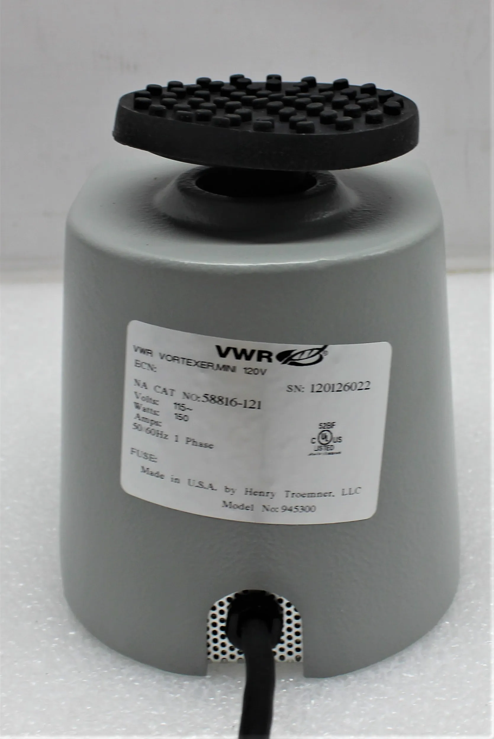 VWR Scientific Standard Mini Vortexer Cat No. 58816-121