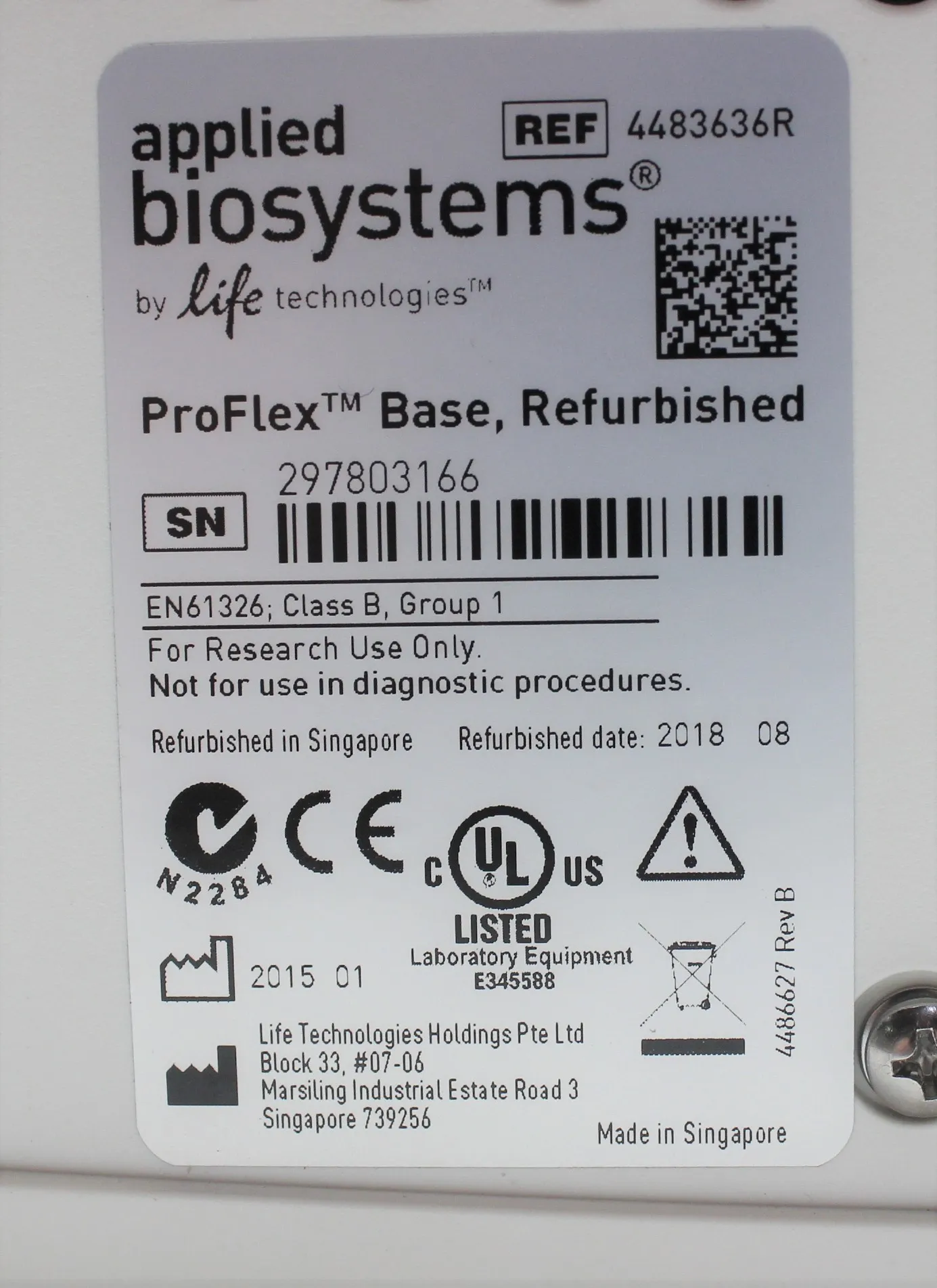 Applied Biosystems ProFlex 3x32-Well Sample Block - Real Time PCR System