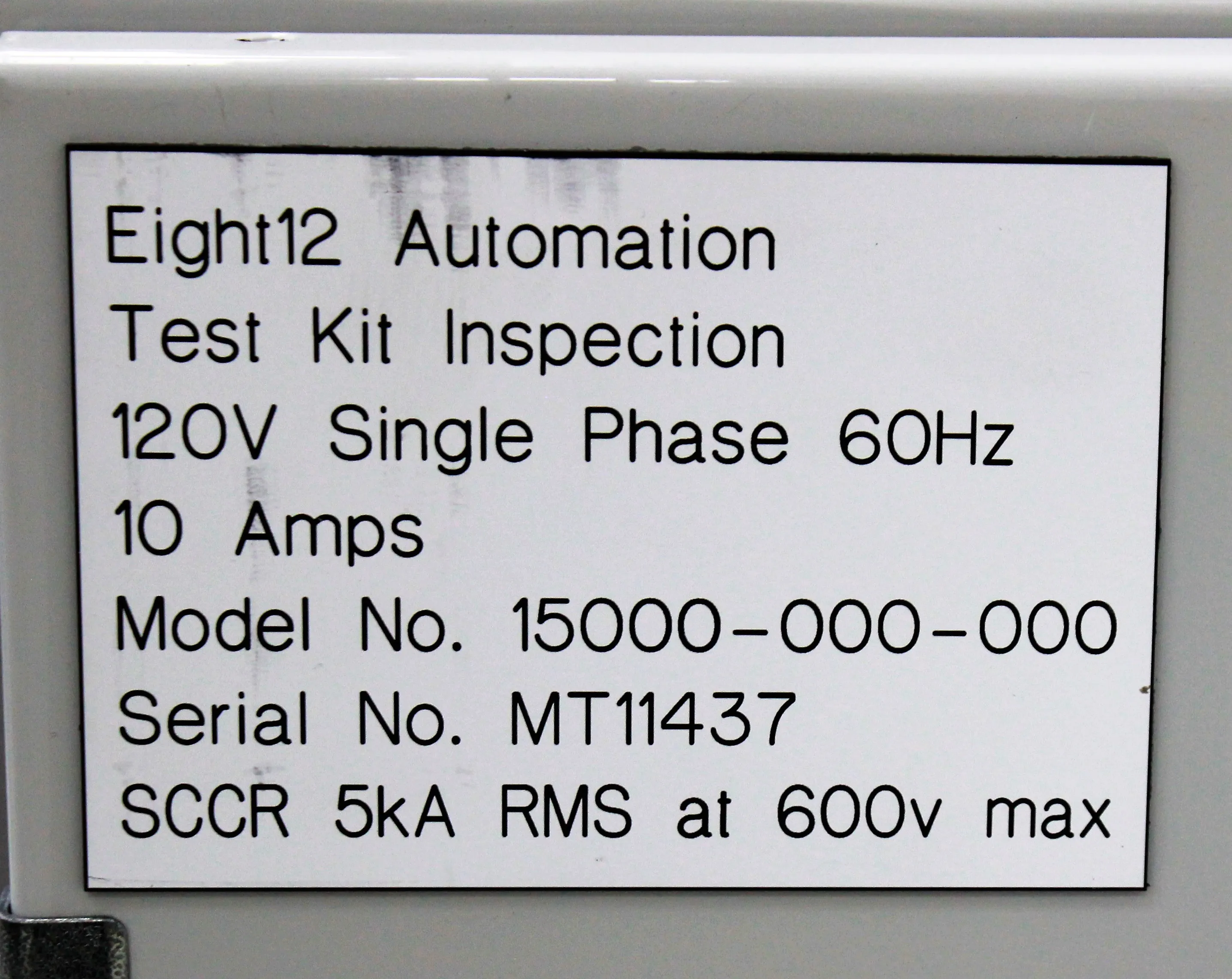 Mesa Labs 15000-000-000 Eight12 Automation Test Kit Inspection System