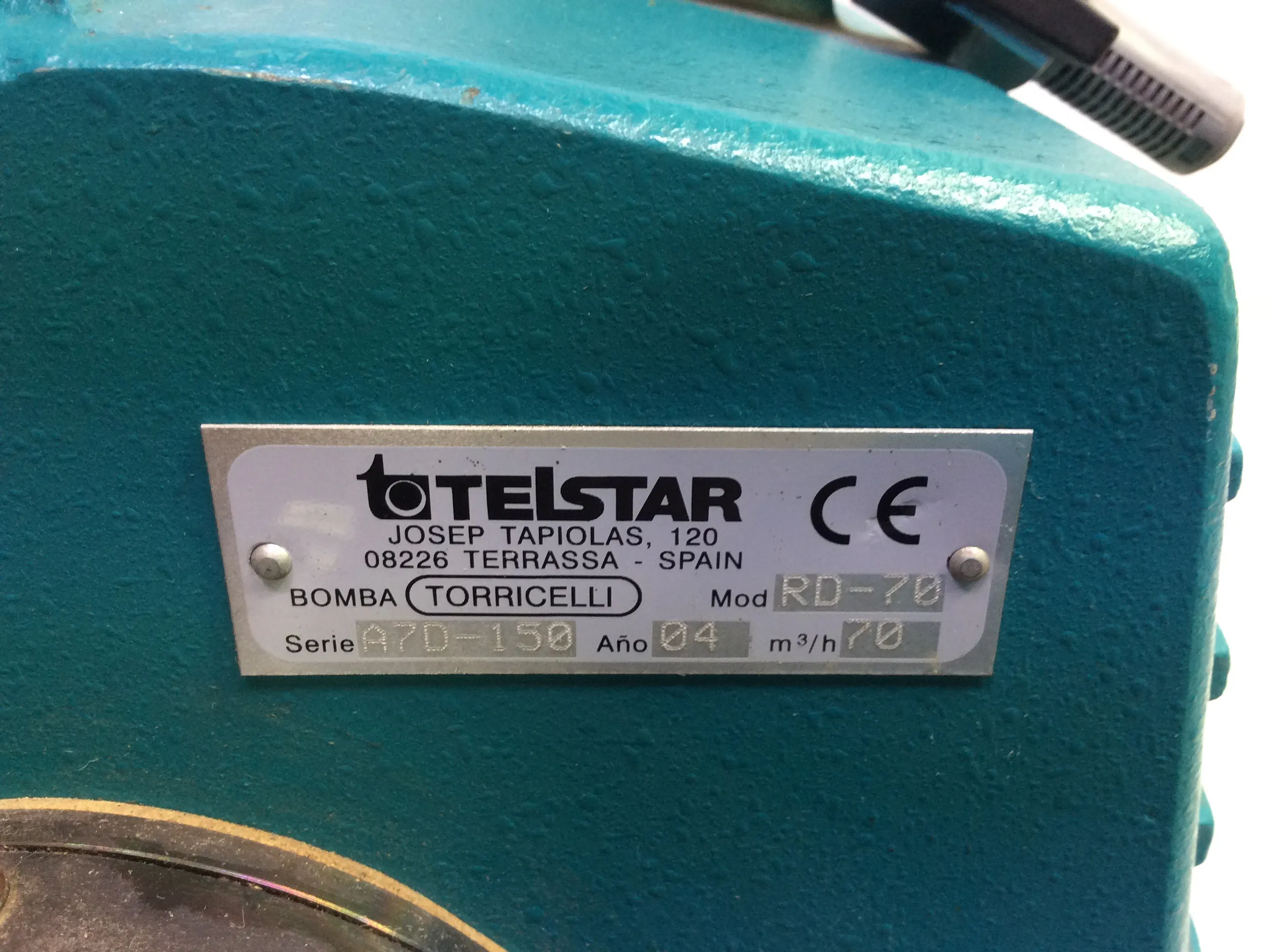 Telstar RD-70 Vacuum Pump - Used Vacuum Pump - AS-IS