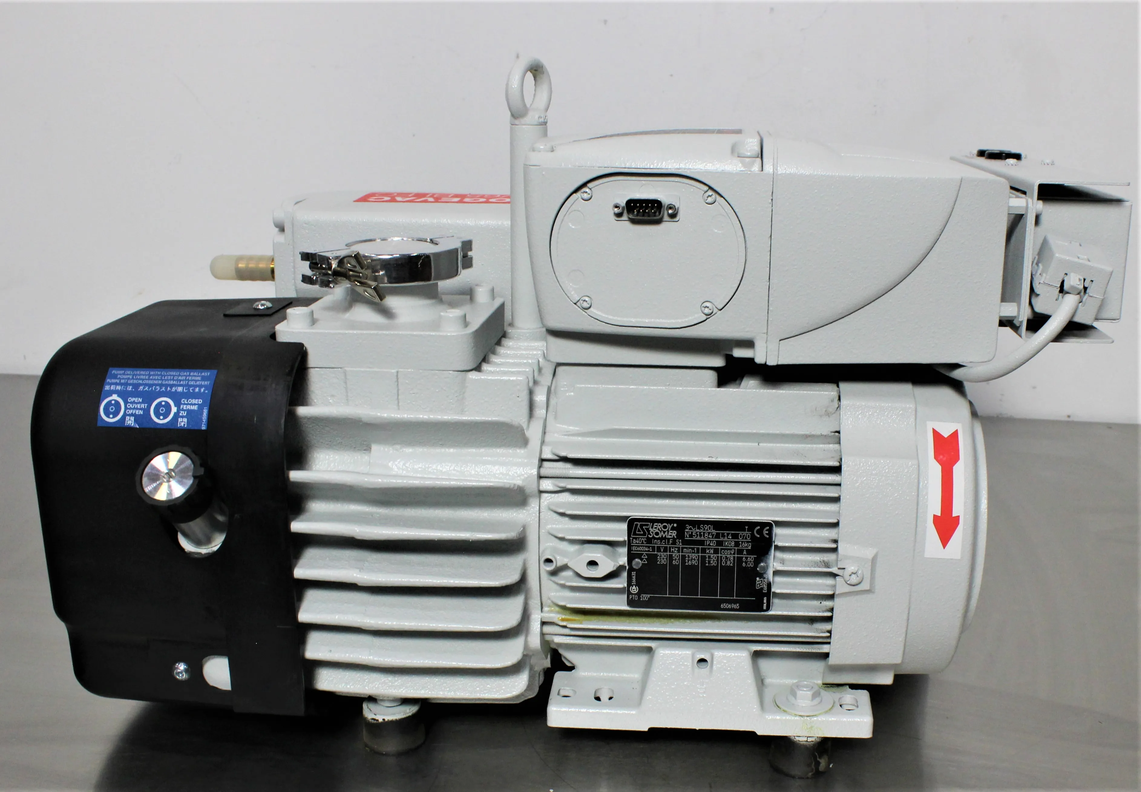 Leybold Sogevac SV40/65 BI FC Vacuum Pump 220V 50/60Hz - Used