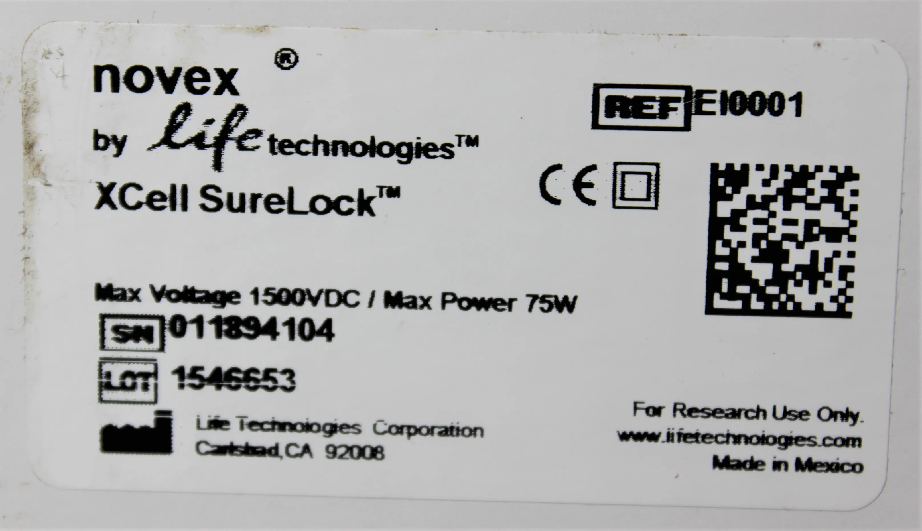 Invitrogen XCell SureLock Electrophoresis Mini Cell EI0001