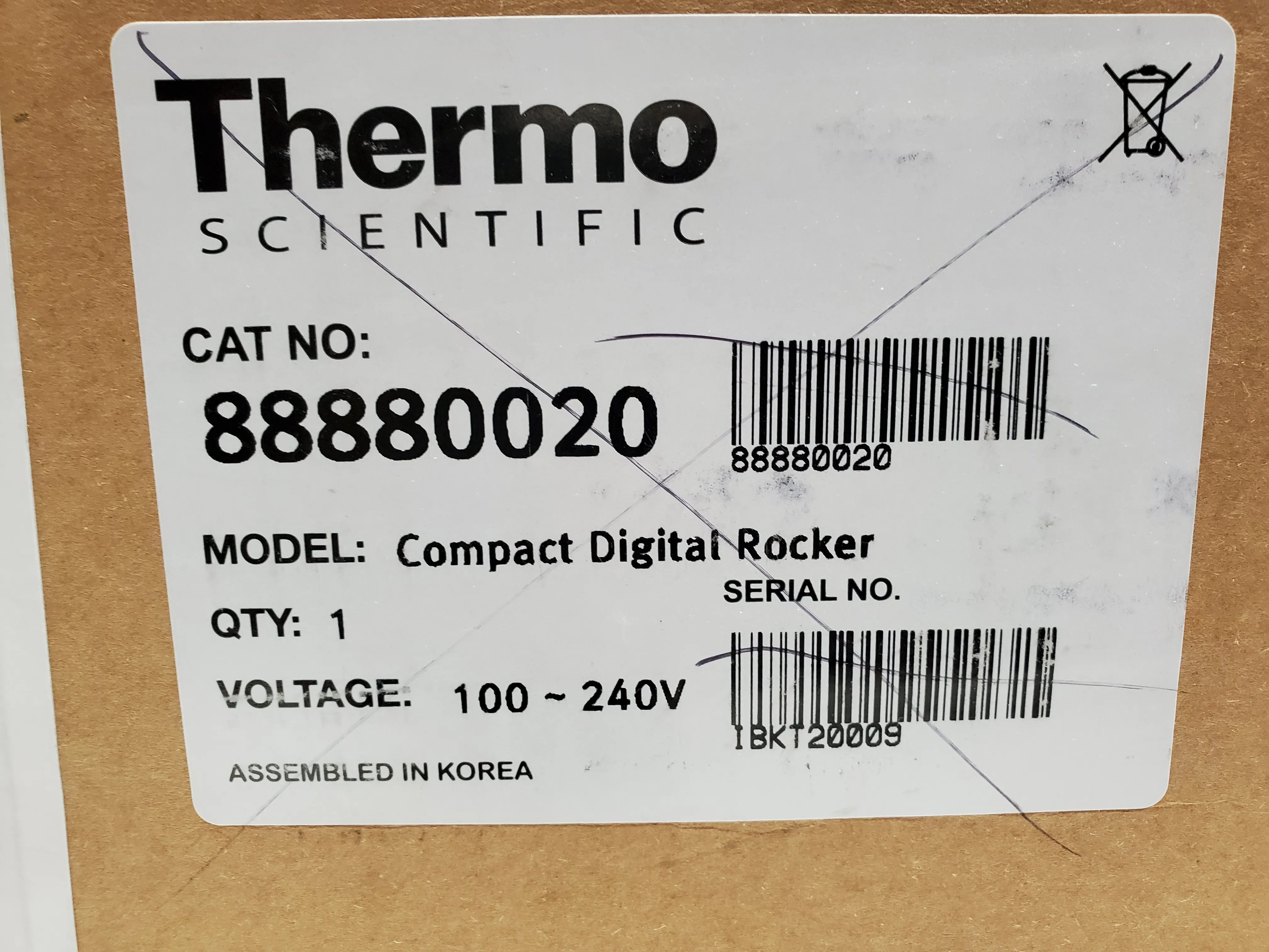 Thermo Scientific Compact Digital Rocker 88880020 Laboratory Vortexer