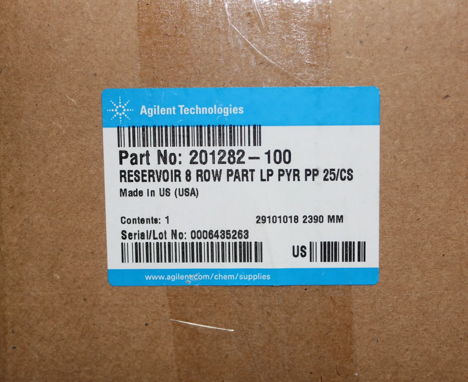 Agilent Technologies Reservoir 8 Row LP PYR PP 201282-100