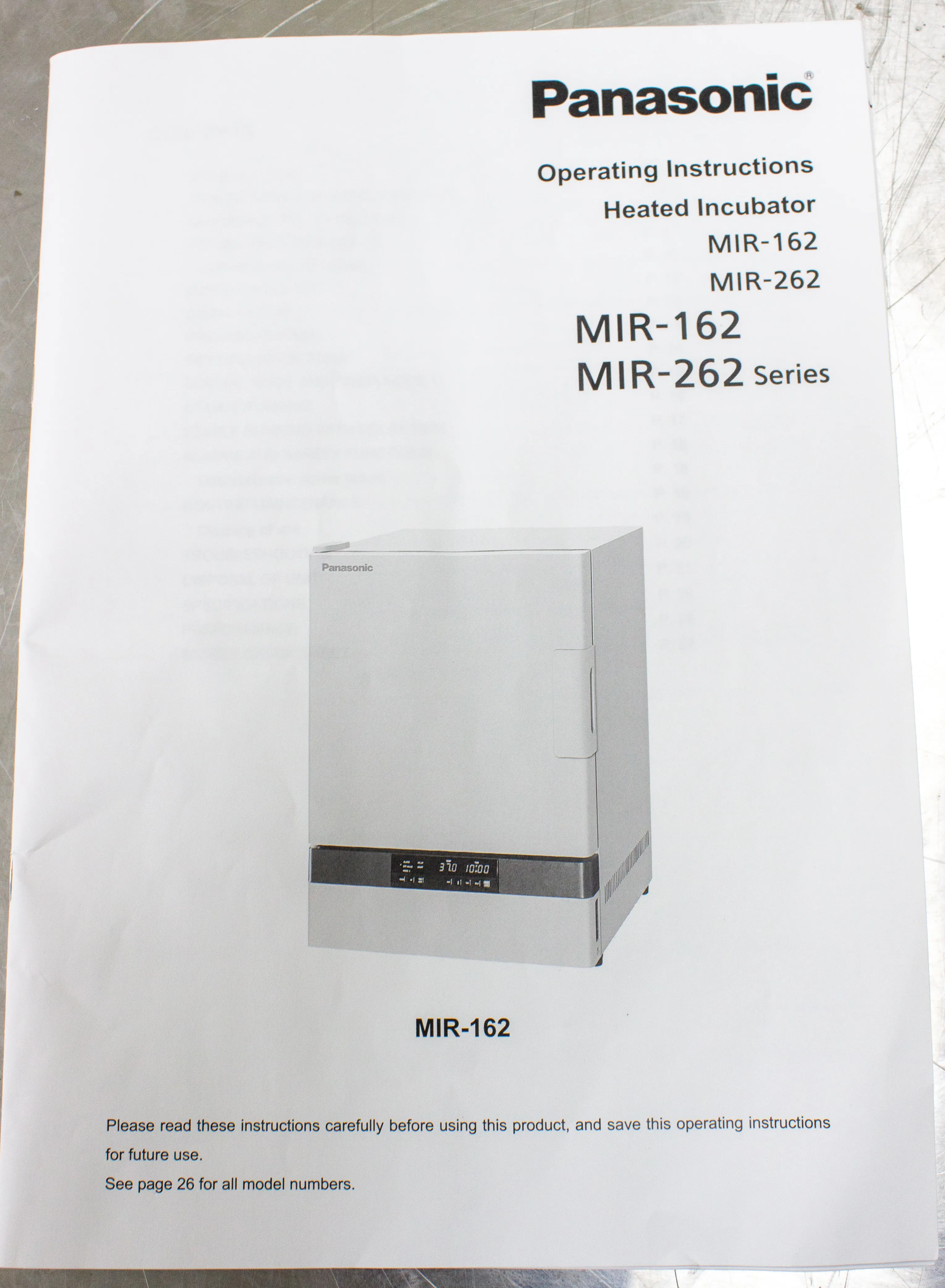 Panasonic MIR-162-PA Heated Incubator