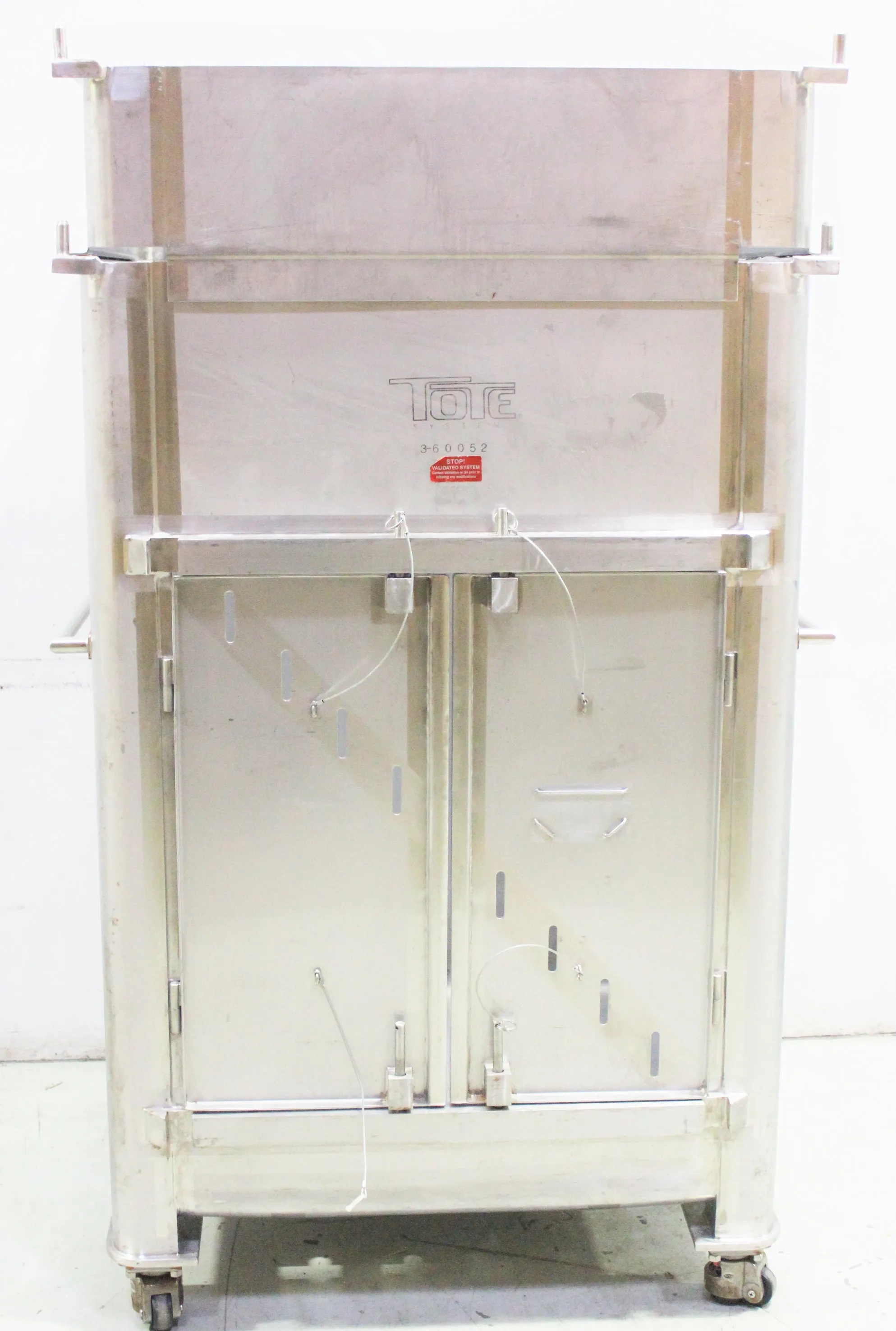 Tote Systems Side Door Bin - Used Pharmaceutical Bulk Handling Equipment