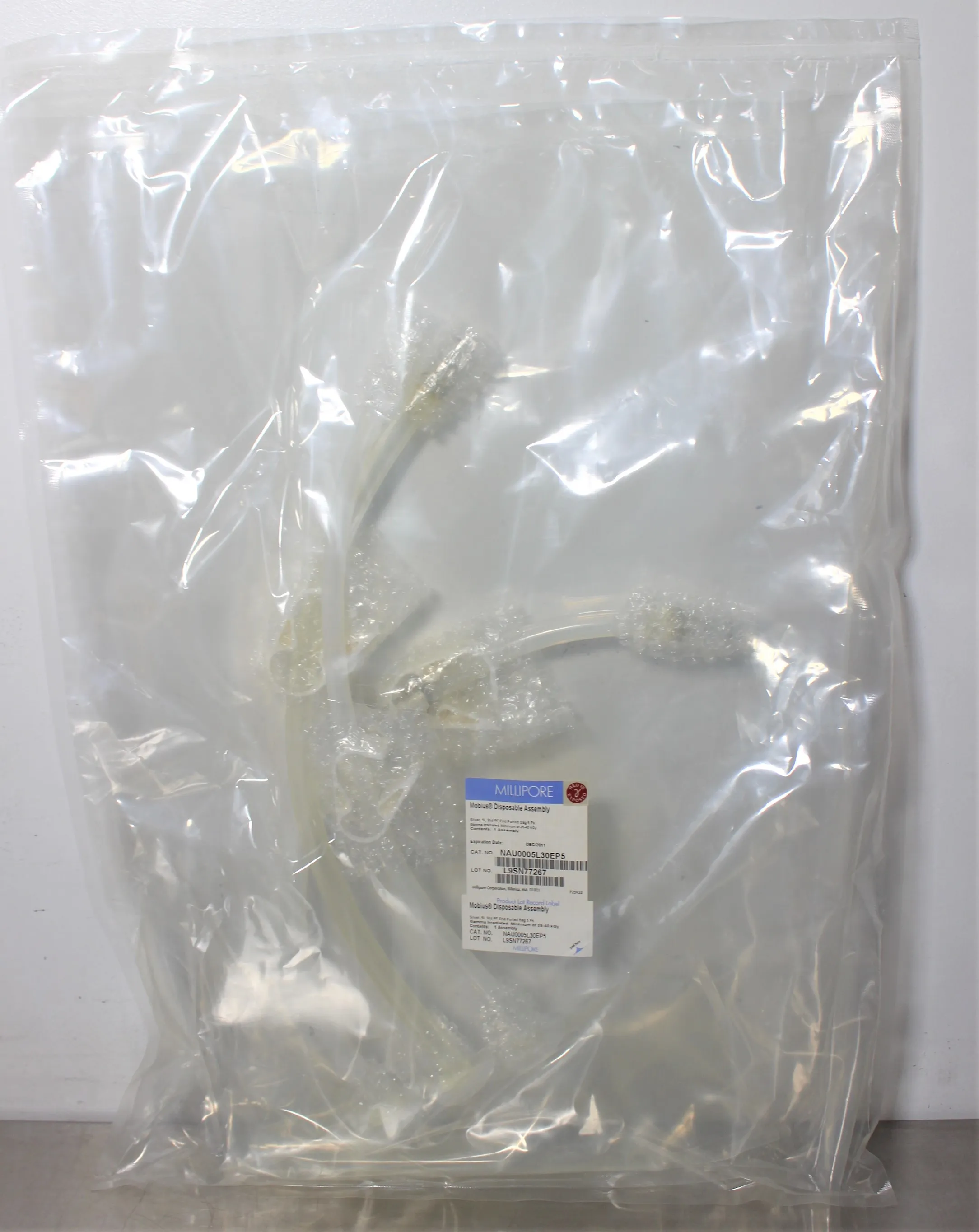 Millipore Mobius Silver 5L Standard PureFlex End Ported Bag NAU0005L30EP5 Consumable