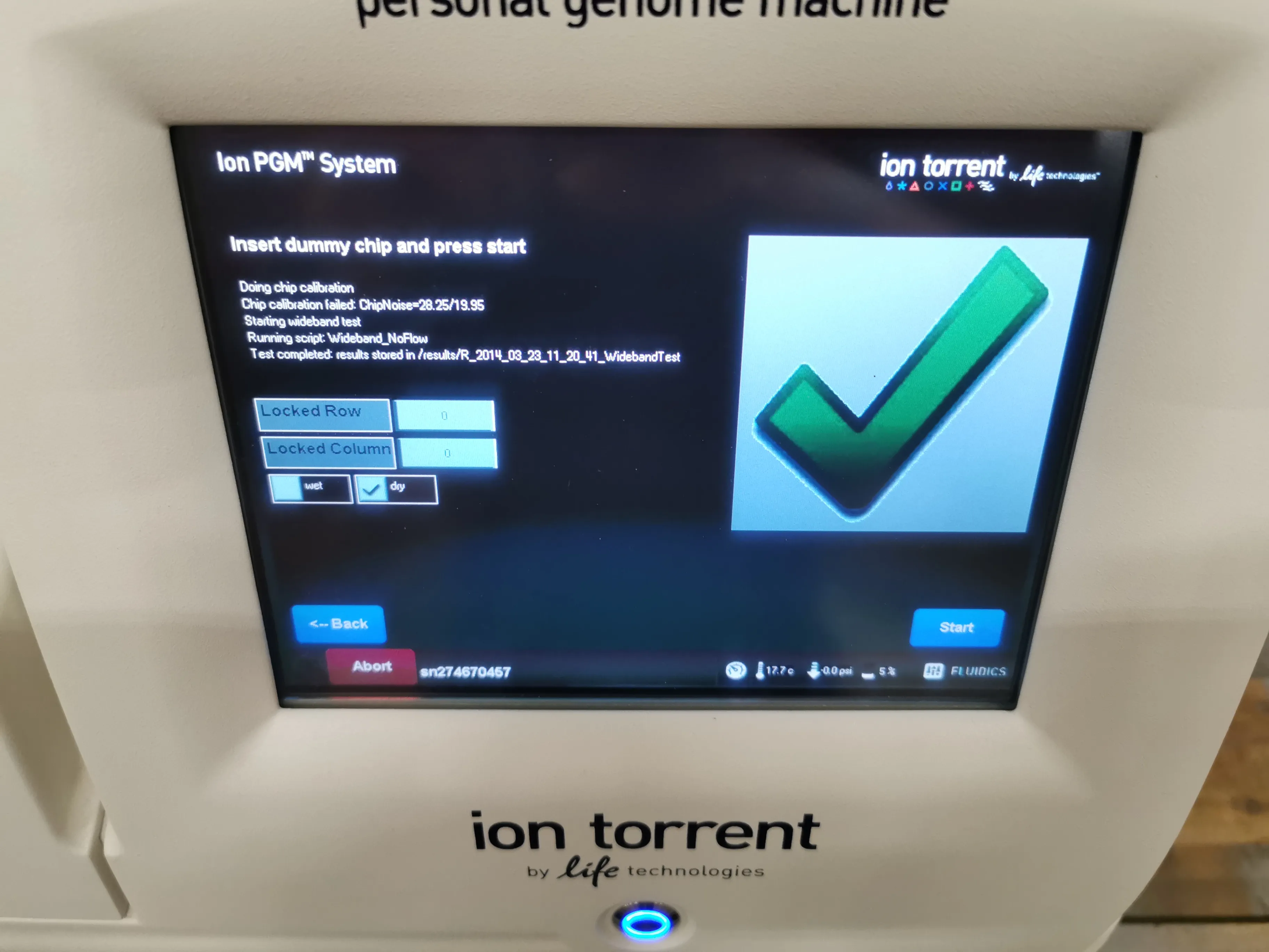 Ion Torrent 7467 Personal Genome PGM System