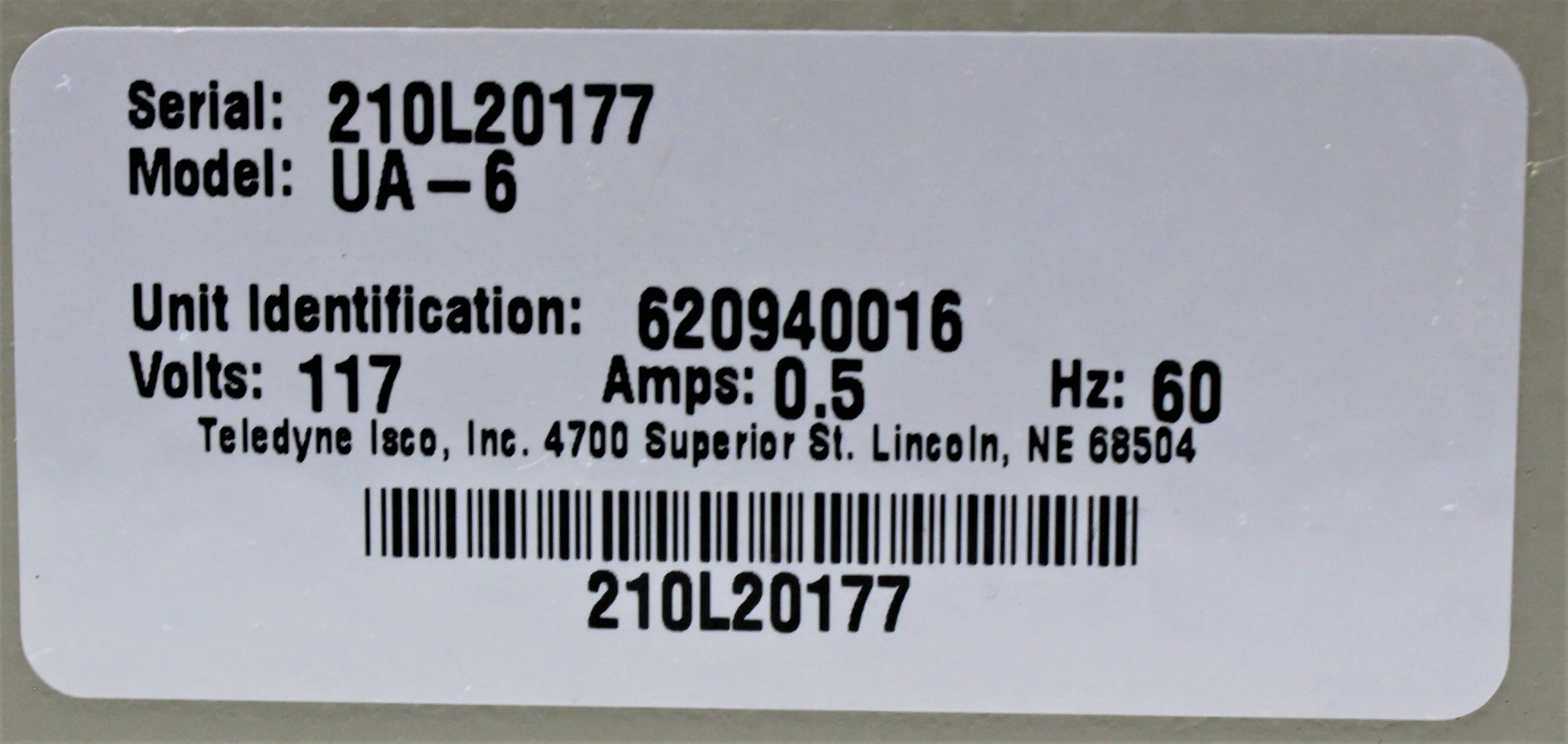 Teledyne UA-6 Detector Chart Recorder